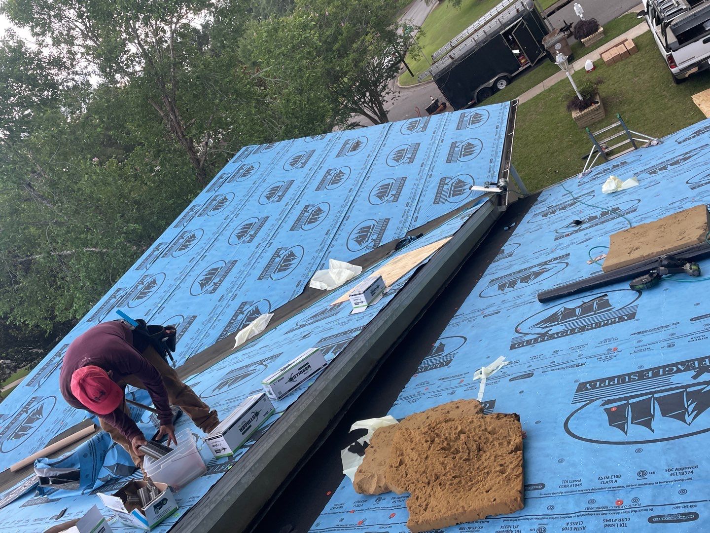 Residential Roofing Installation using Roof Replacement by American Roofing & Construction LLC
