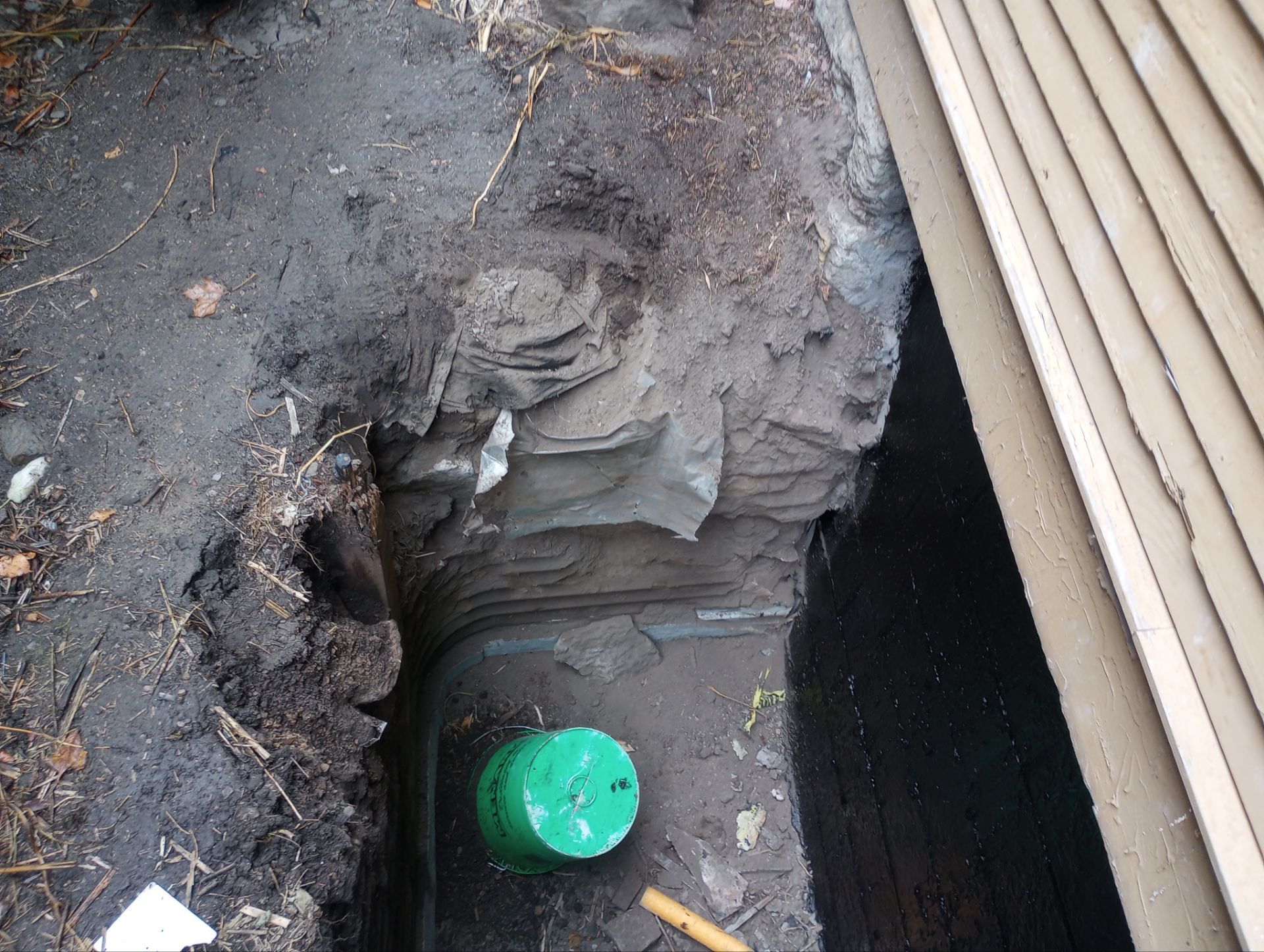 Building a new wall in NE!! by Waterproofing Northeast