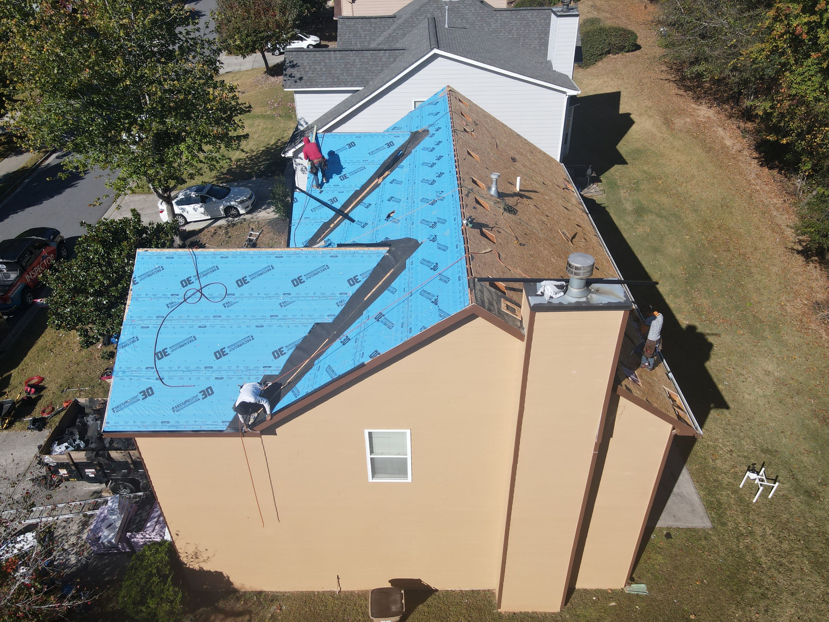 Residential Roofing Installation using Owens Corning by Inspector Roofing and Restoration
