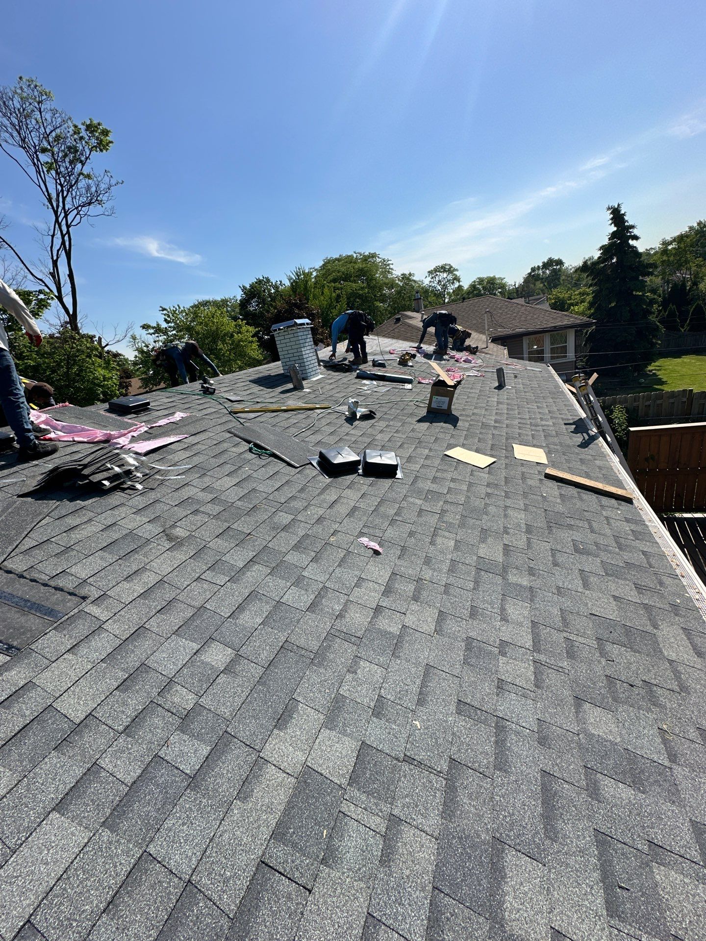 Residential Roofing Installation using Owens Corning  by Perfect Exteriors Inc. 