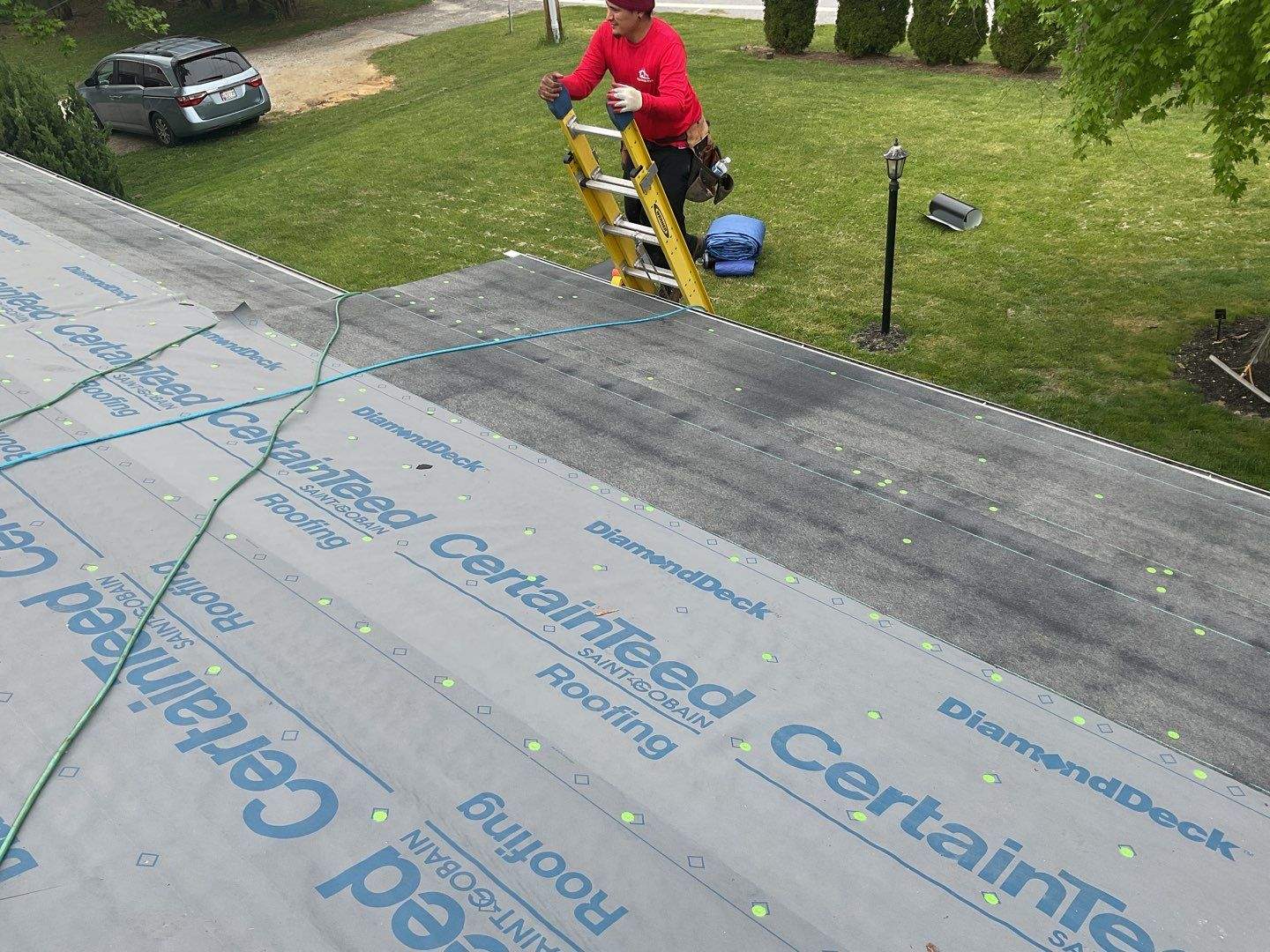 Residential Roofing Installation using CertainTeed Shingles by Alpha Design Services