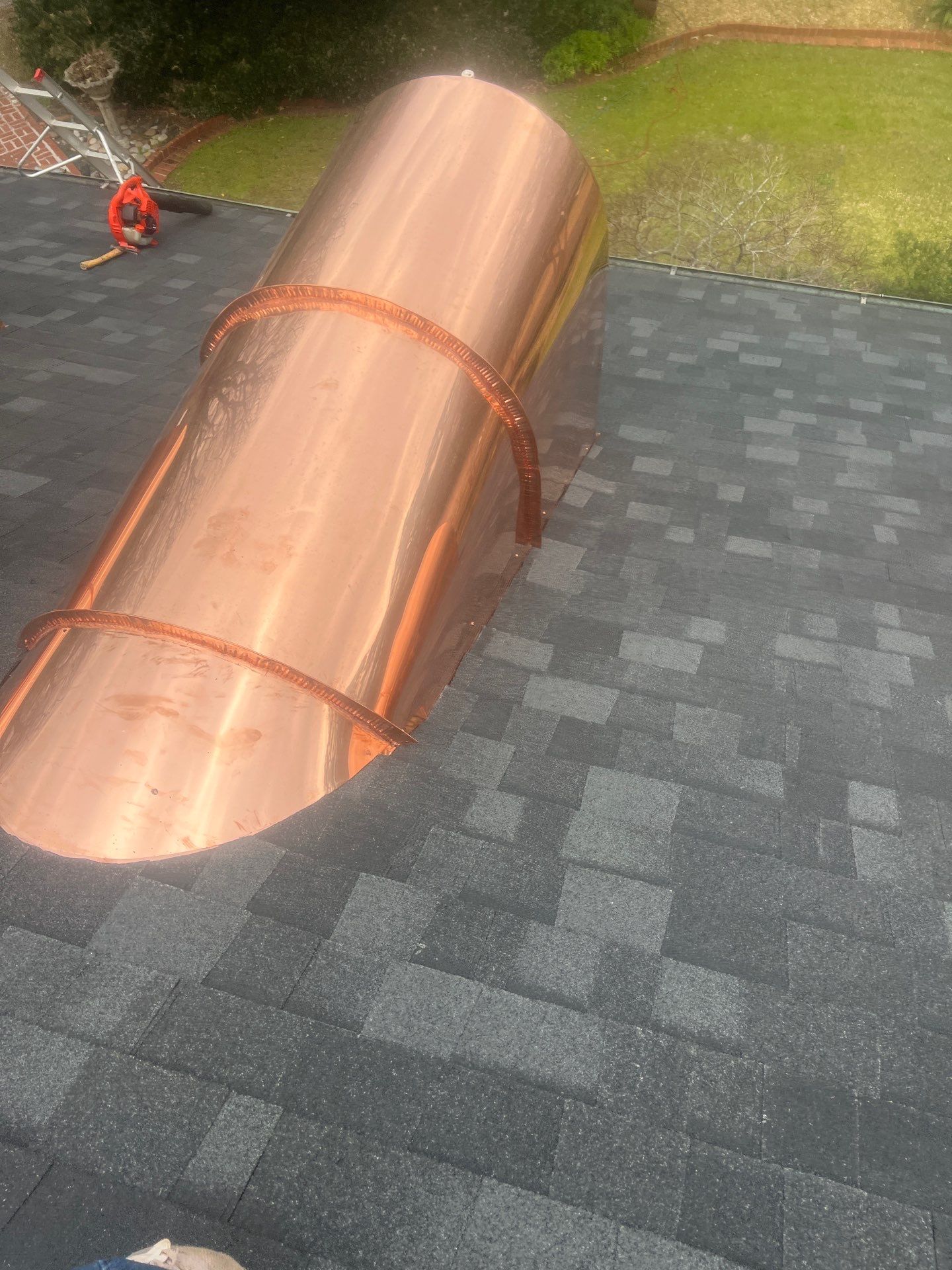 Onyx Black Shingle w/ Copper Upgrades by IAM Roofing LLC