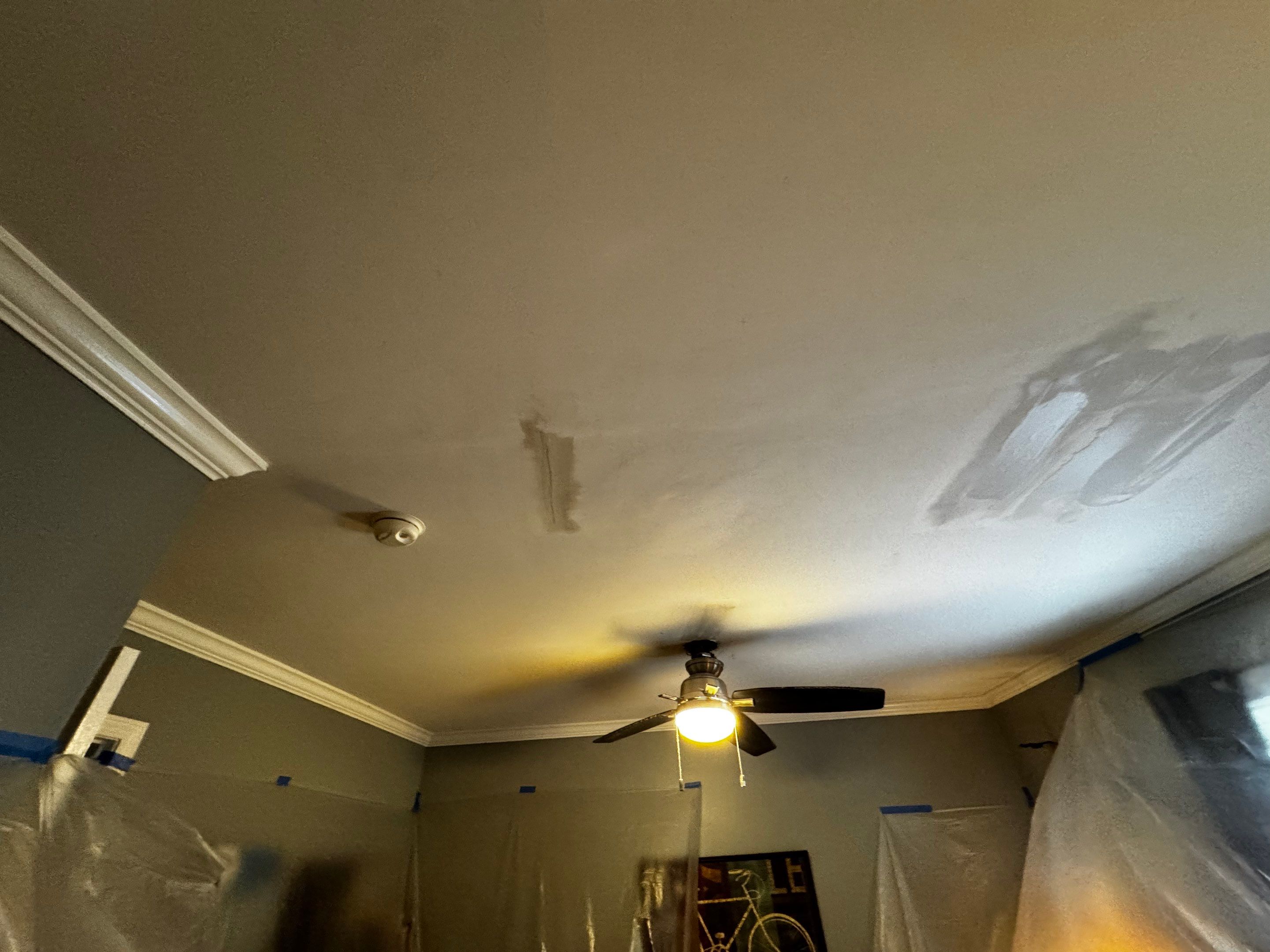 Master Bedroom Ceiling Drywall Repair and Painting in Atlanta by PGP Surface Solutions, LLC
