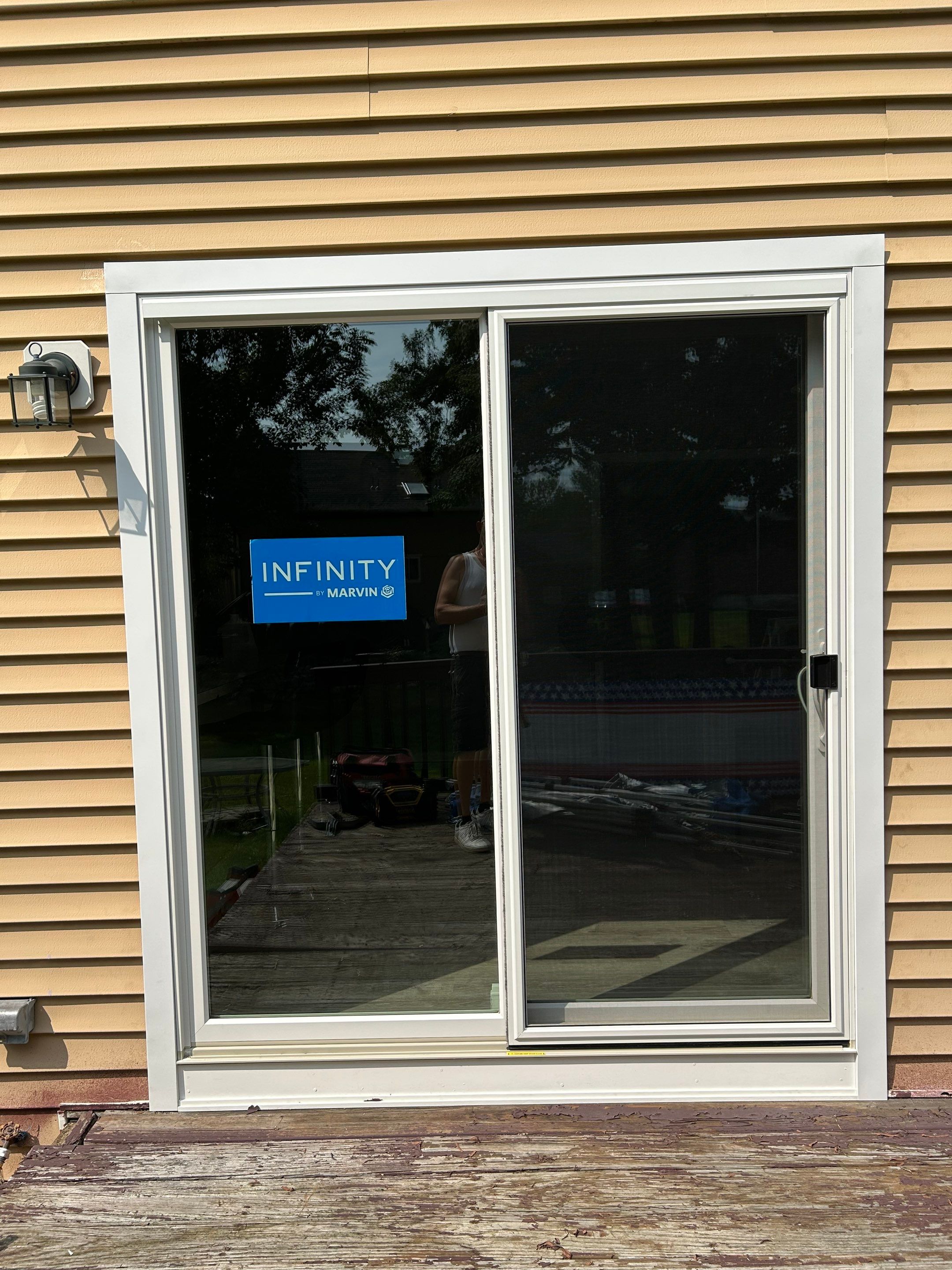 Infinity by Marvin Sliding Patio Door Installation by DiGiorgi Roofing and Siding Inc