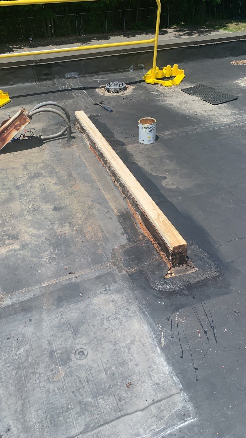 Commercial Roofing Repair using EPDM  by A Plus Exterior