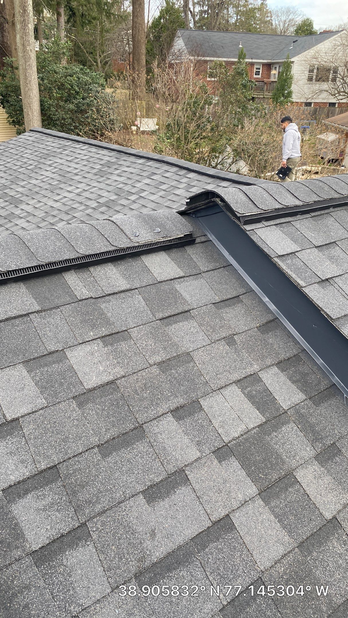 Arlington CertainTeed Landmark Pro Roof in Max Def Moire Black by RM Banning, Inc.