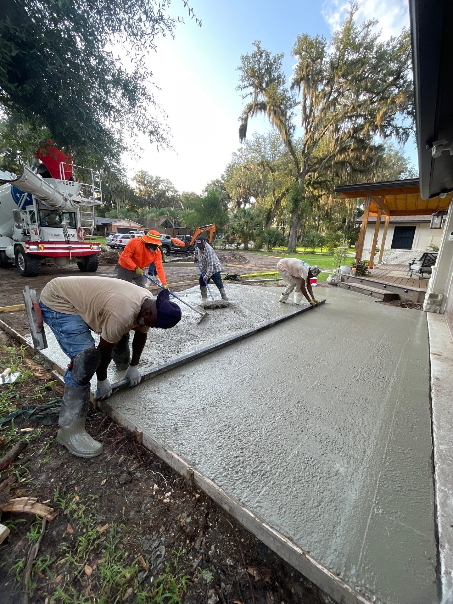 Concrete Driveway Replacement and Expansion in Orange Park by Burlington Concrete & Asphalt Inc