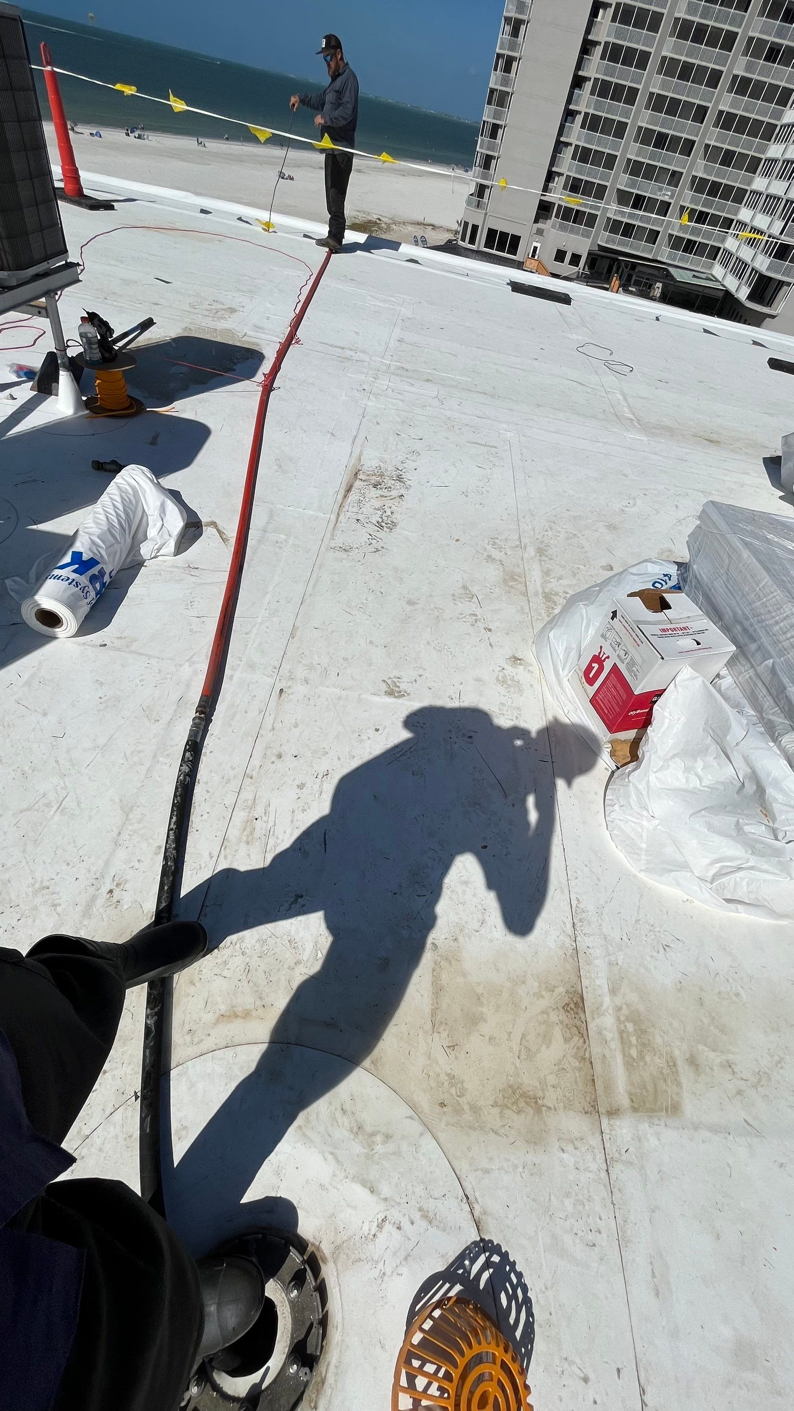 Condo Elevator Shaft Clean Out and Remove Bloackage in Storm Drain System by APS Power & Water