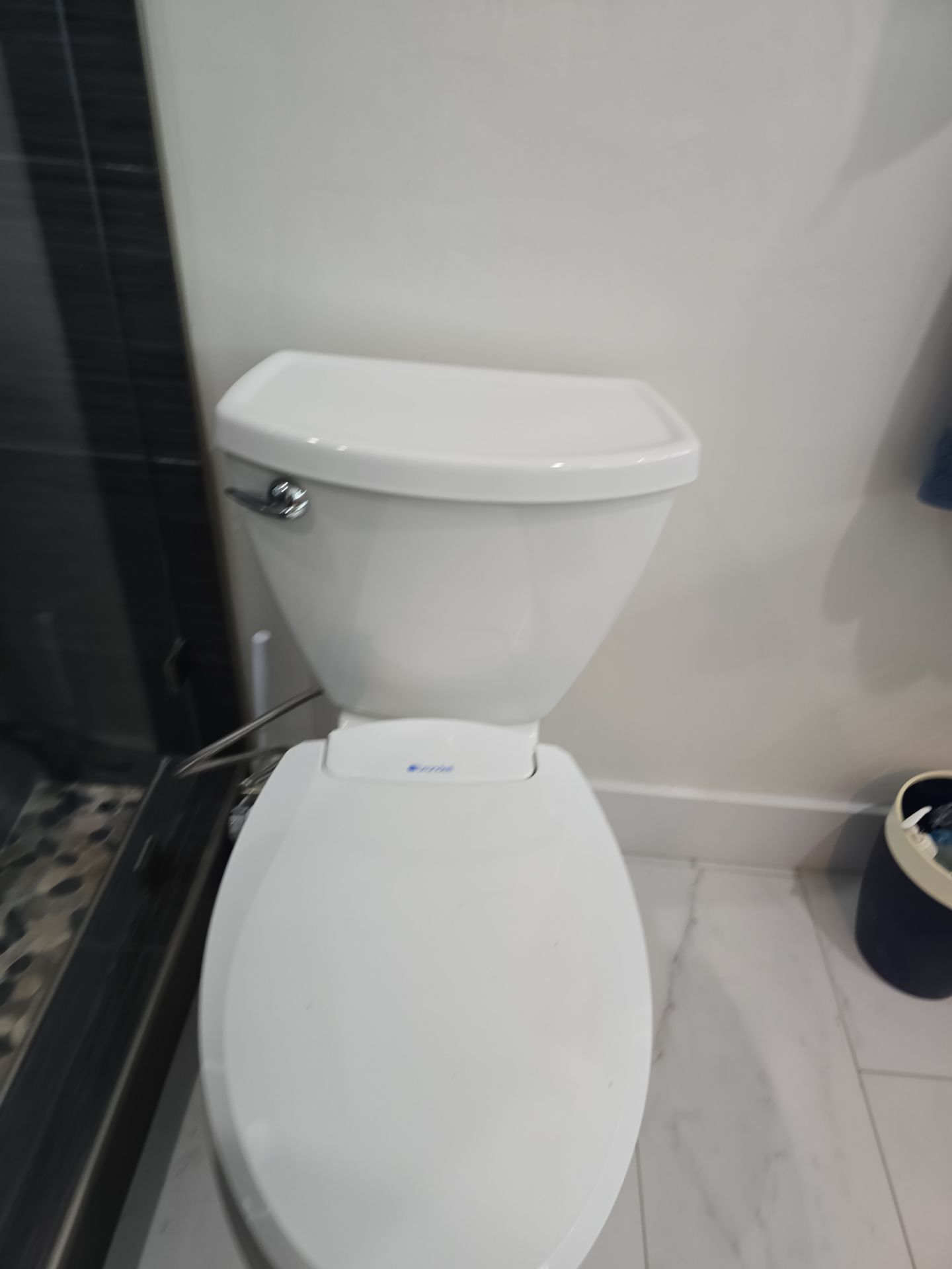 Installing New Toilet, Toilet Seal, and Checking Black Pipes in Ceiling by Us Plumbing
