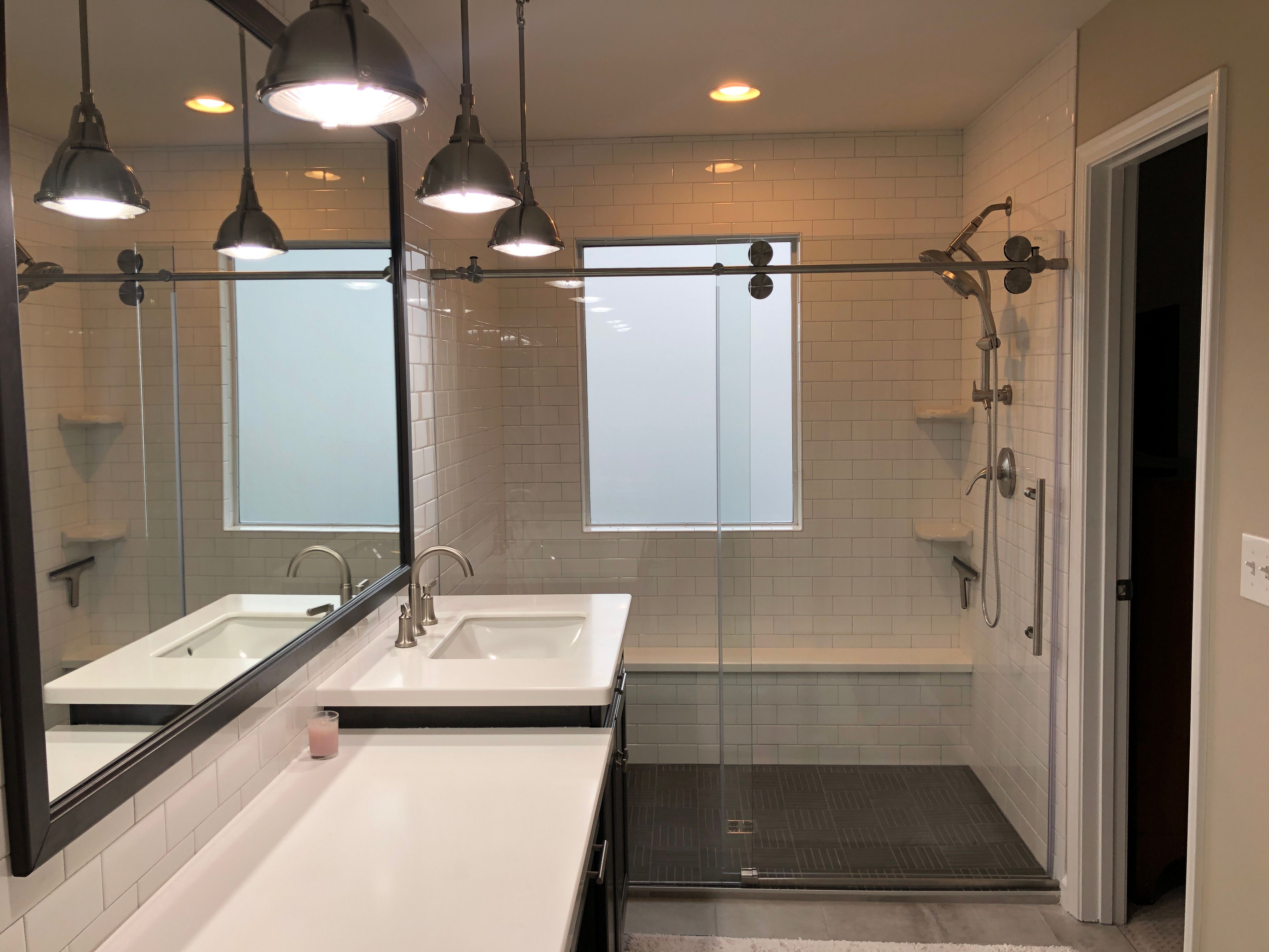 Modern Bathroom Remodel in Atlanta Featuring Custom Walk-In Shower by Swift Home Renovations