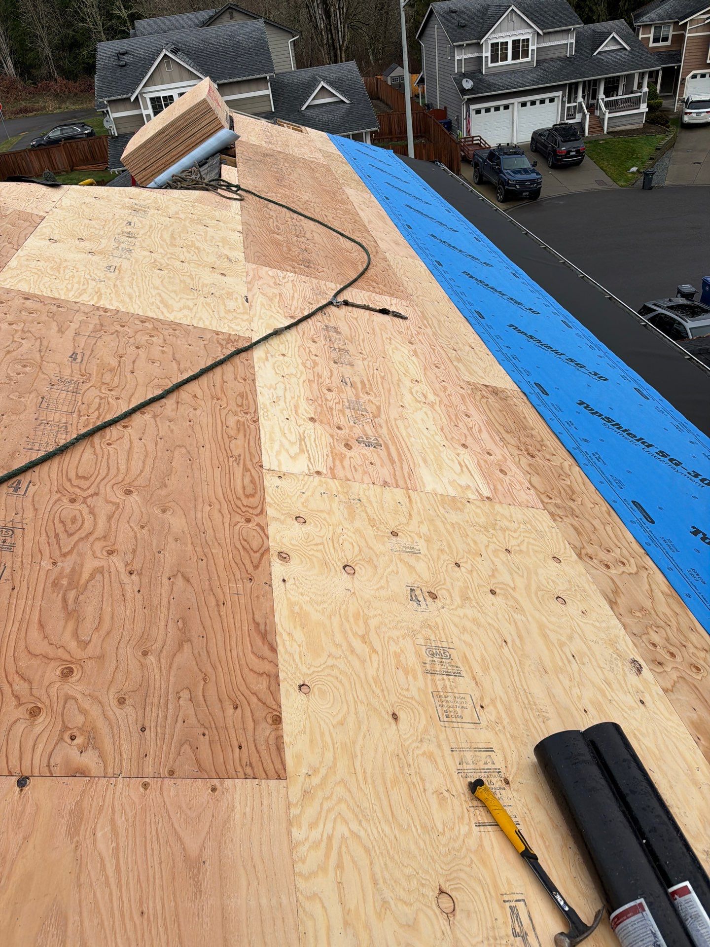 Residential Roofing Installation using GAF UHDZ Shingles by Roofing Formula LLC