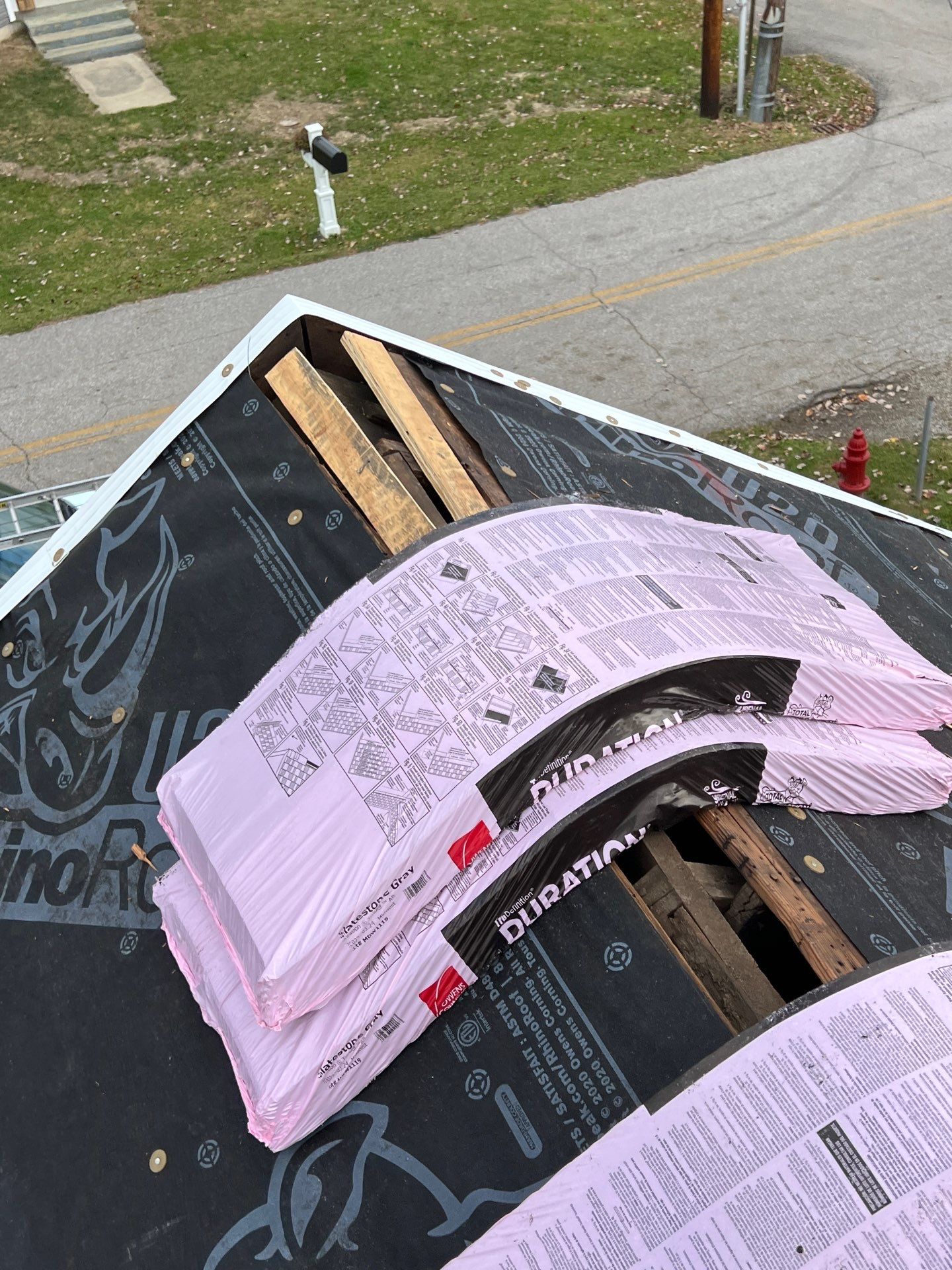 Residential Roofing Installation using Duration Series Shingles - Slatestone Gray by RoofX 