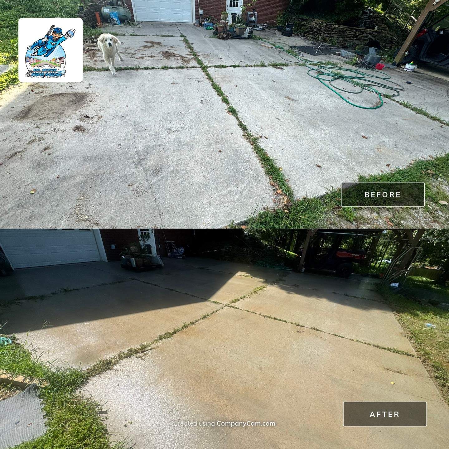 Tim's Driveway by Mr. Mister Power Washing