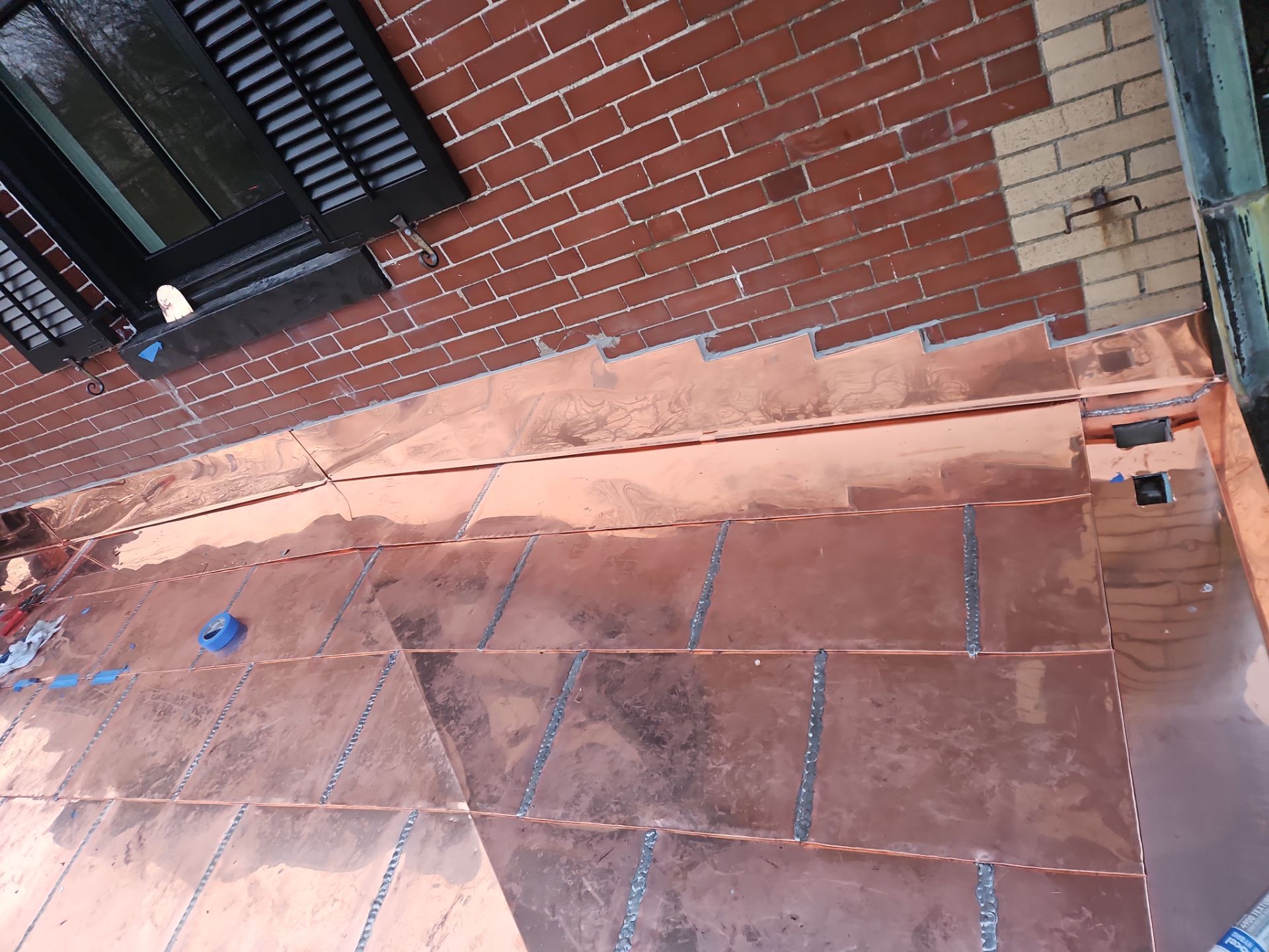 Flat Seam Copper Roof - Newport Residence  by Rinaldi Roofing 