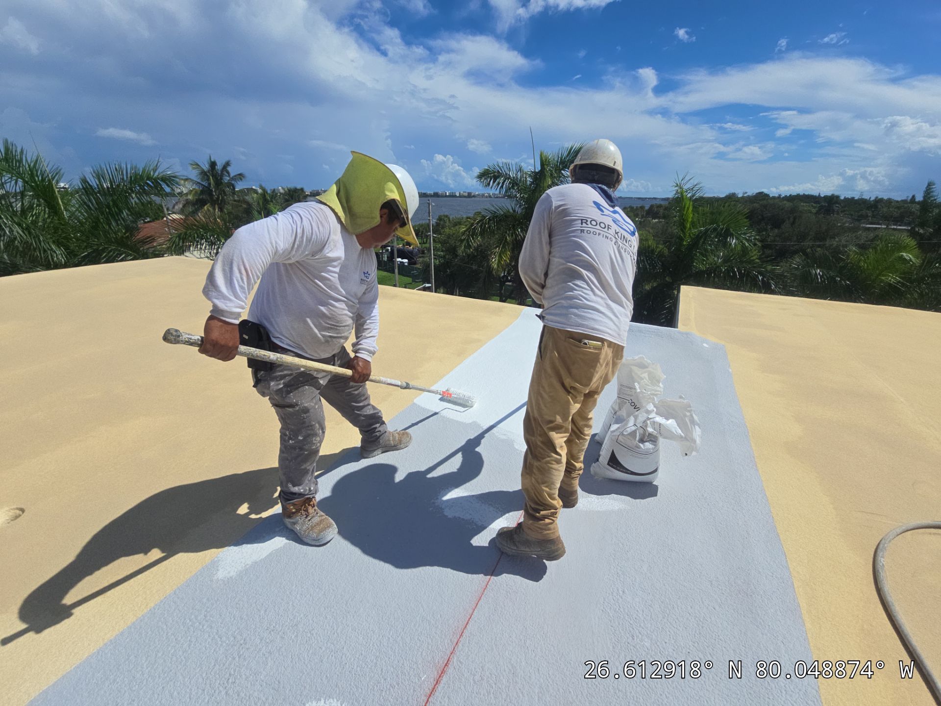 Commercial Roof Restoration for Lake Worth Beach Flat Roof Project by Roof King LLC