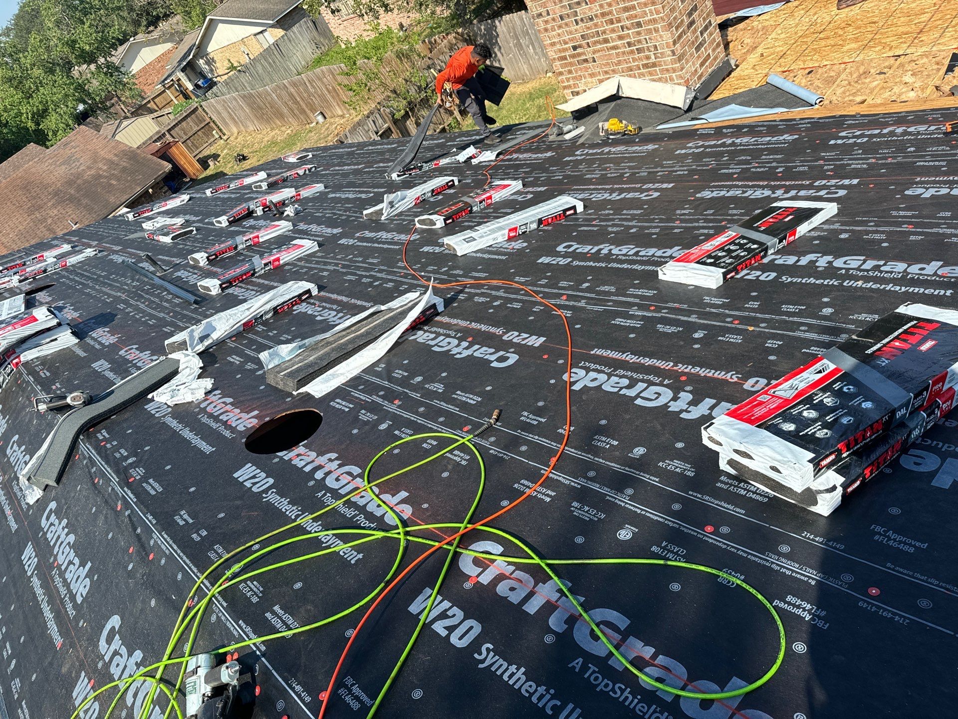 Residential Roofing Installation using Owen's Corning Duration (Lifetime) Shingles by Roof Repair Services LLC