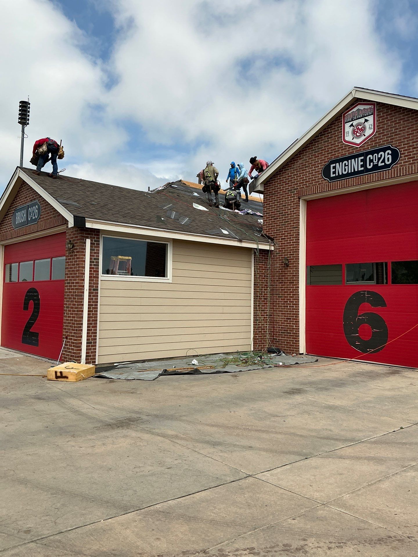 Fire Station Shingle Replacement by Blue Peaks Roofing LLC 