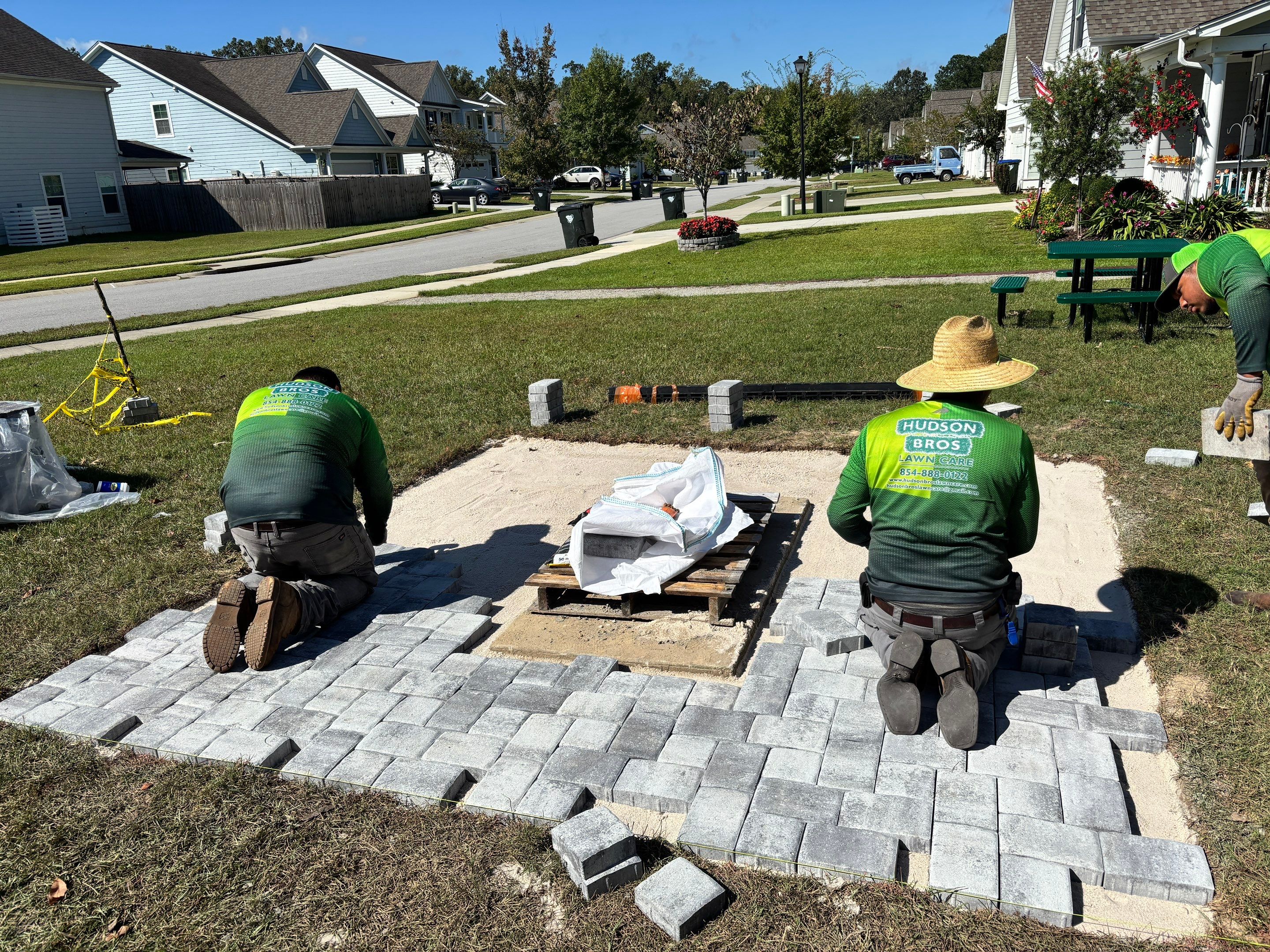 Paver Installation Project in Highland Park - Summerville, SC by Hudson Bros Lawn Care LLC