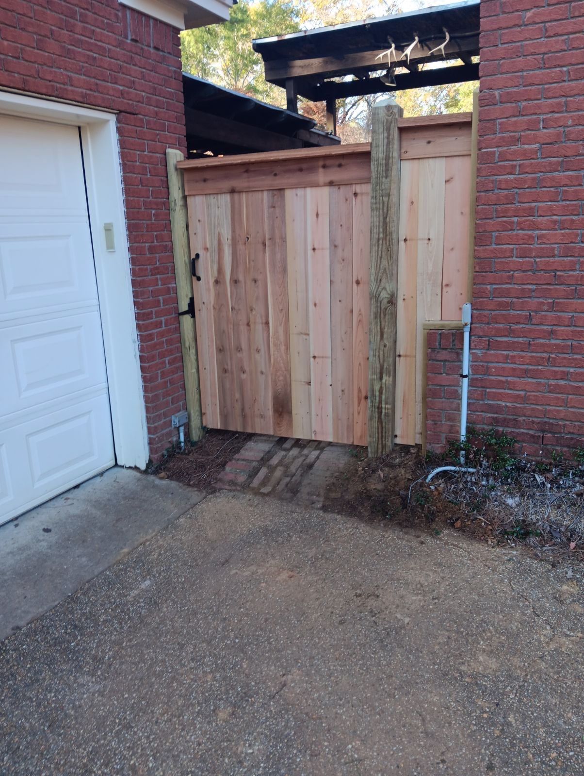 6ft Cedar Good Neighbor Fence 6x6 by Roberson Construction LLC