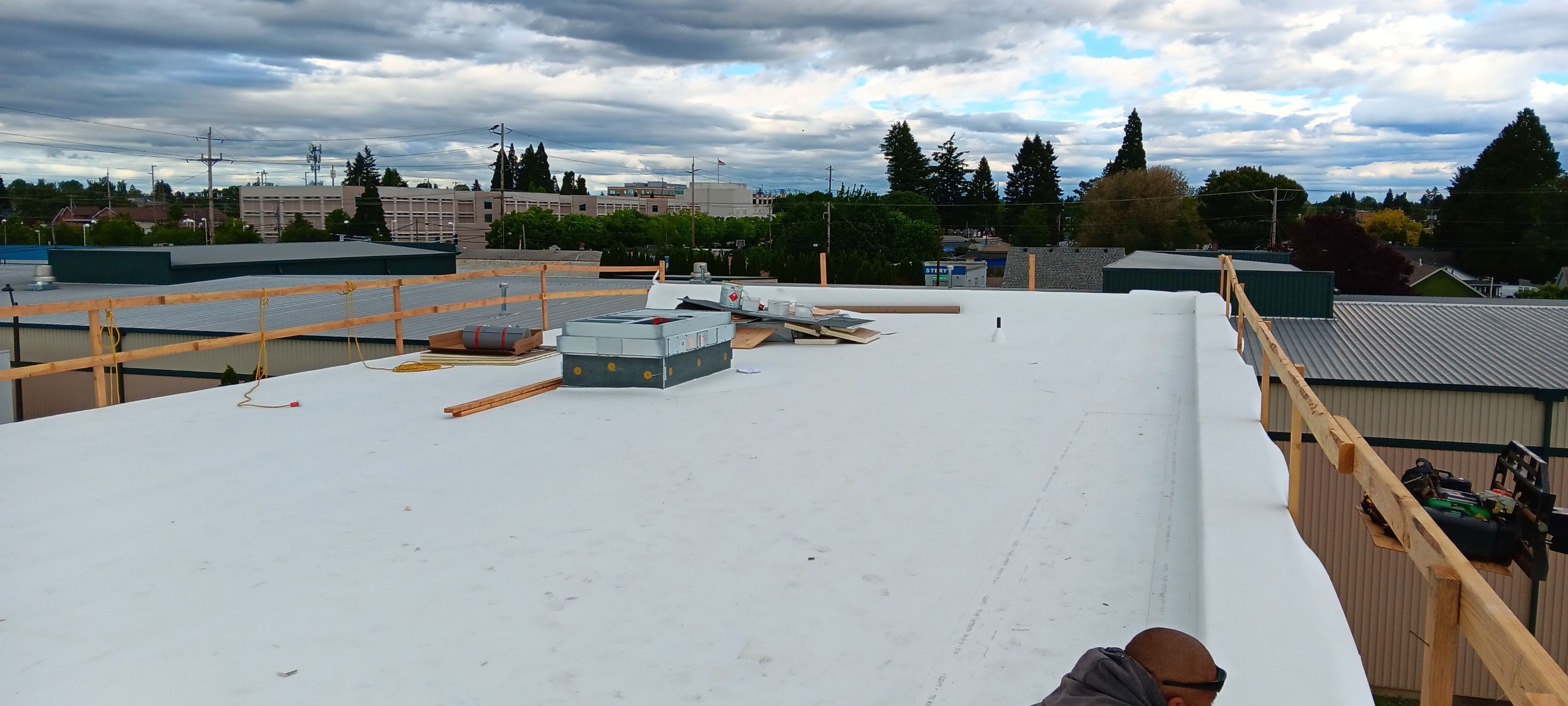 Commercial Roofing Replacement using TPO by Vitan Construction LLC 