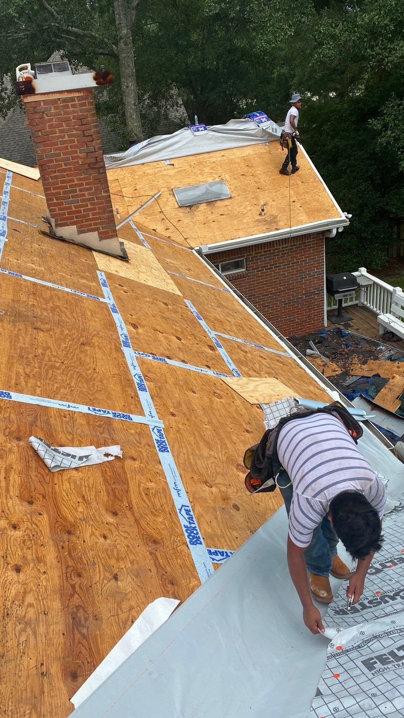 Residential Roofing Installation using Roof Replacement by American Roofing & Construction LLC