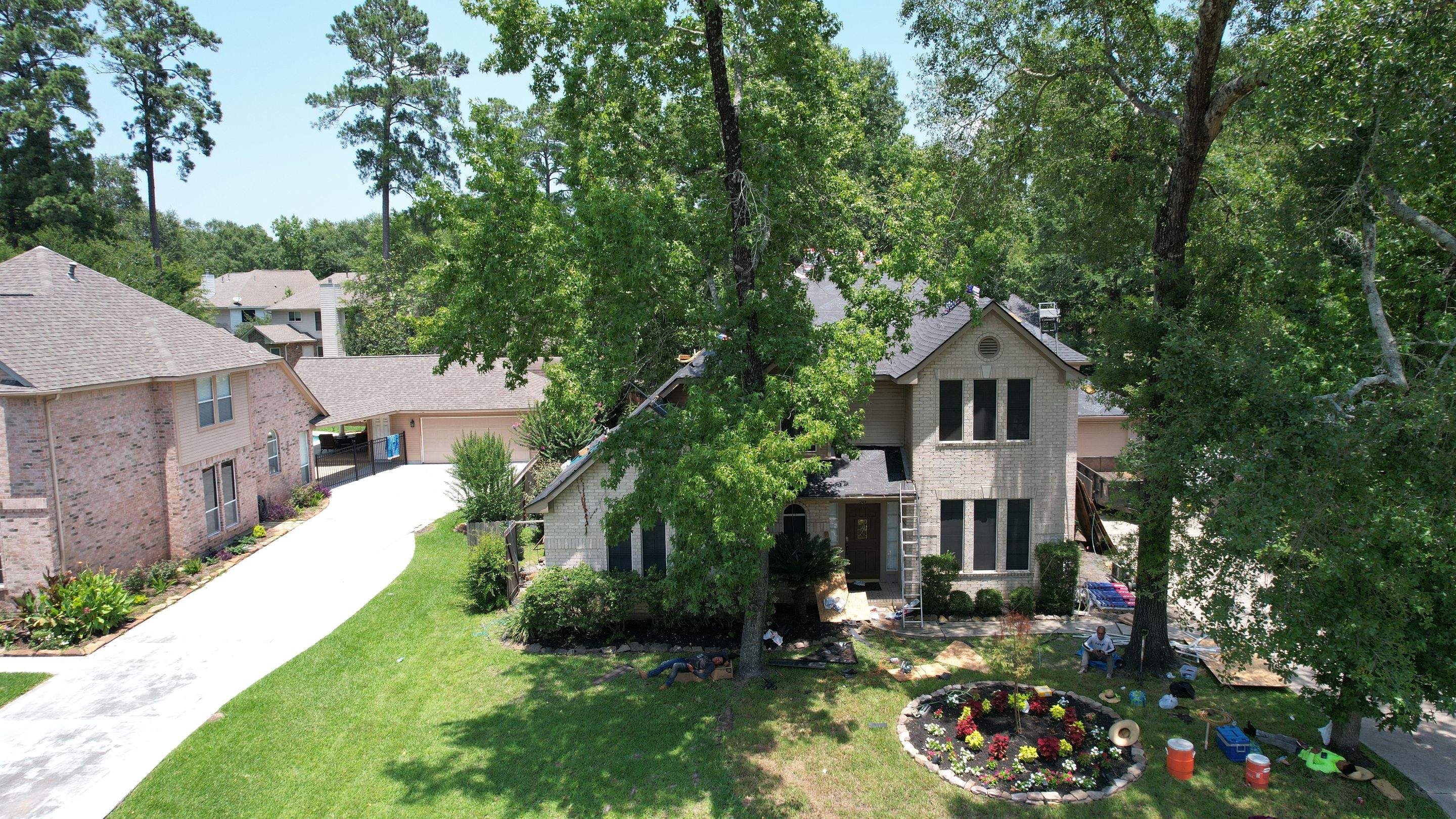 Deep Slate-Blue Shingle Roof Replacement — Conroe, TX by PL Roofing & SB Roofing, LLC.
