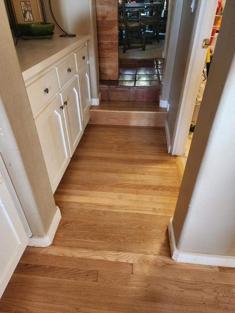 Red Oak Finish and Restore by Footprints Floors South Sacramento