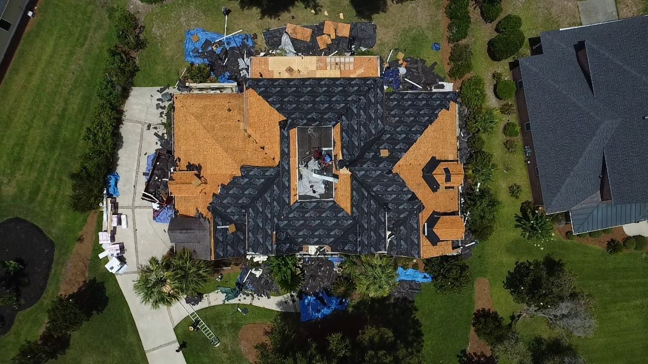 Architectural Shingle Roof Replacement for Savannah Residential Home by Trinity General Contracting Pros