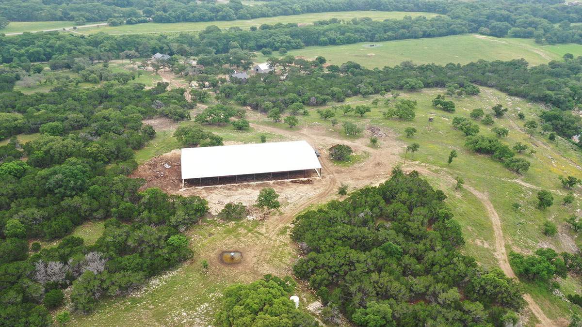 150K Equestrian center with 25K backup tank for potable water. by Hill Country Rain Water