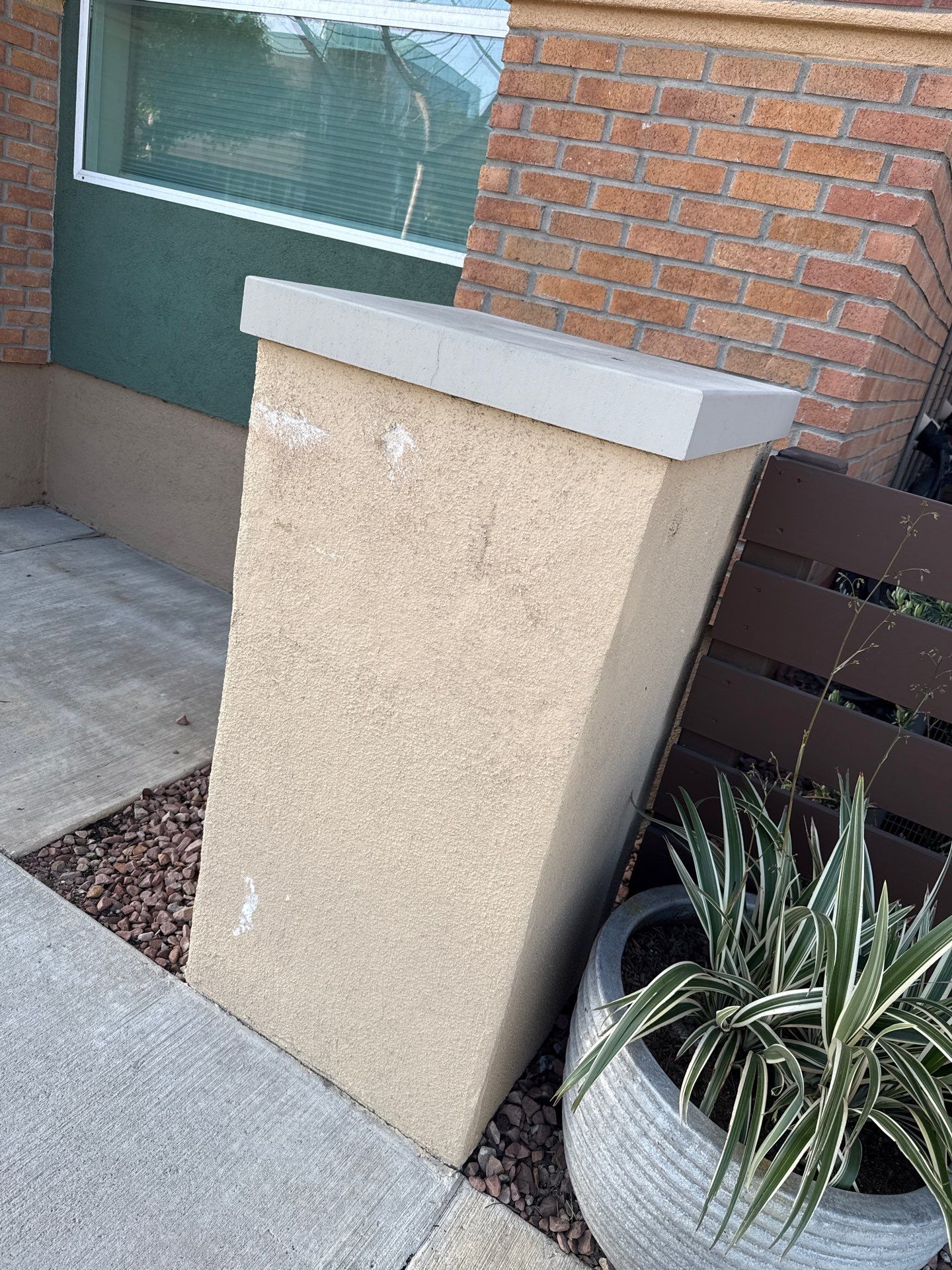 Pillar Stucco Repair in Glendora by One Stop Source
