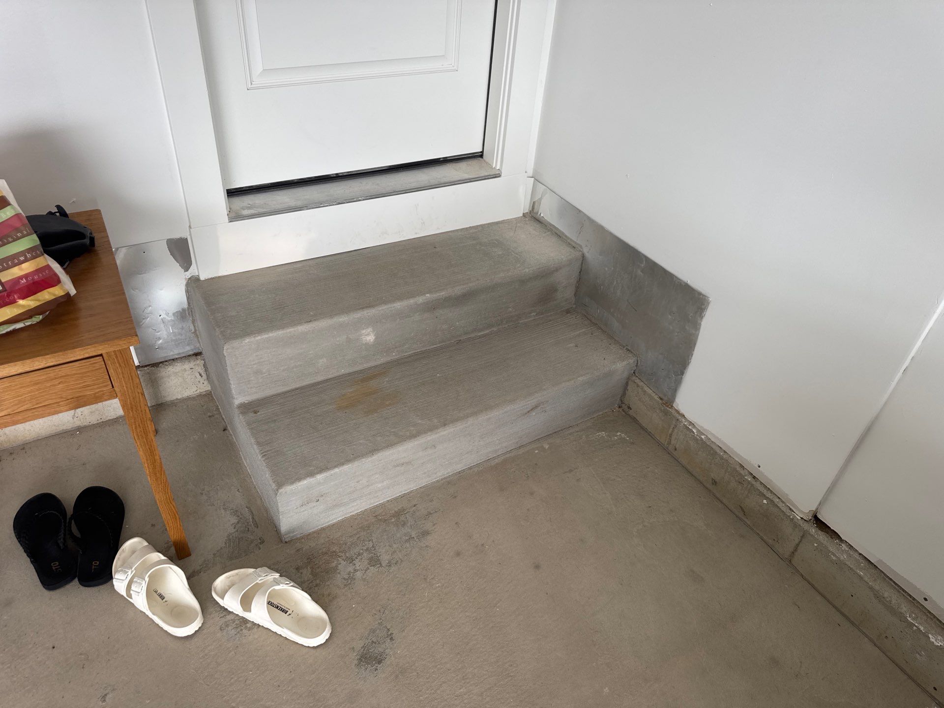 Custom Grey Epoxy Flake Garage Floor Coating in Holland by Gordon Painting
