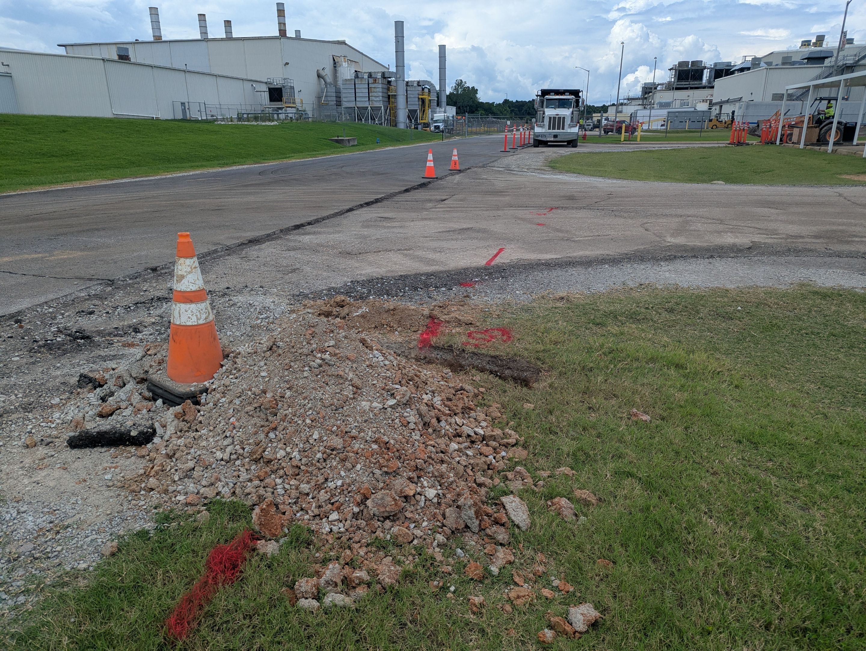 Utility Locating and Subsurface Mapping for Jackson Industrial Parking Lot by Alsip Locating Service, LLC