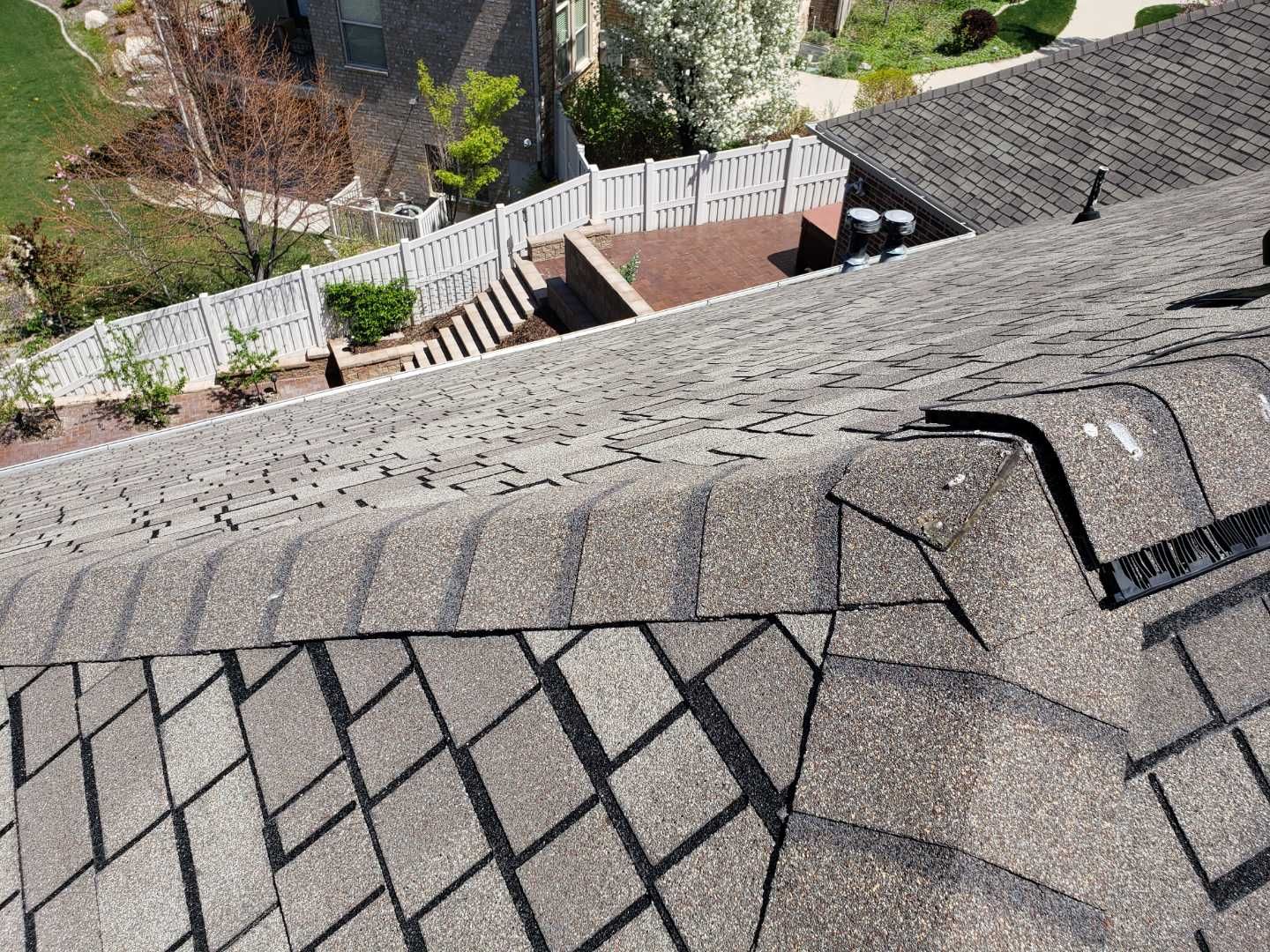 Hail Damage using GAF Timberline Ultra by The Roof Doctor