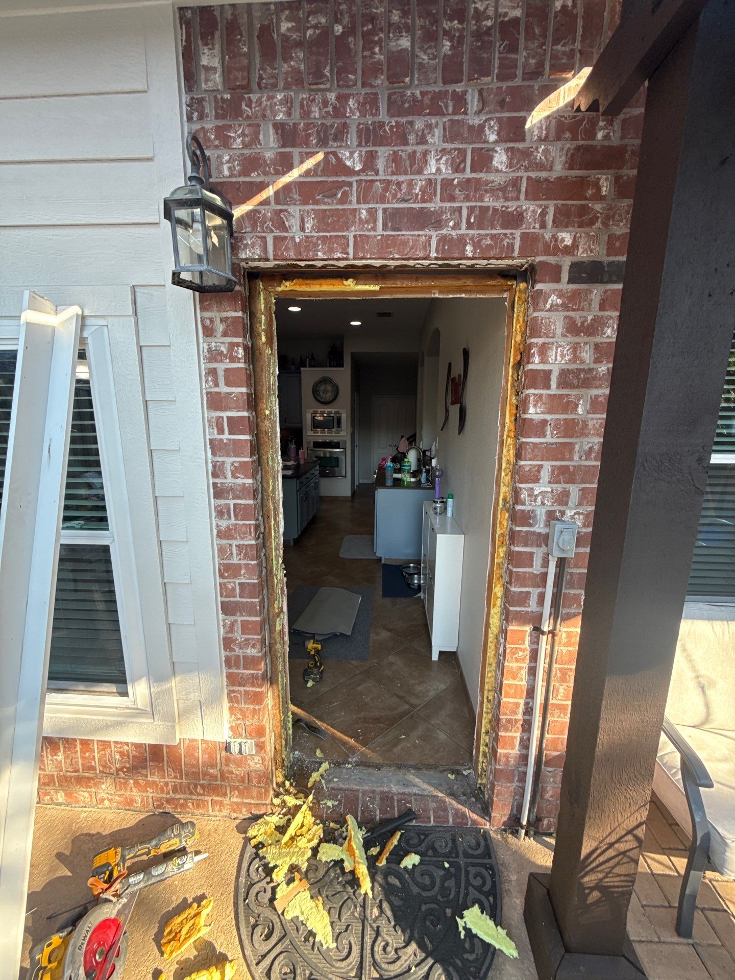 Dog Door Replacement by First Out Roofing 