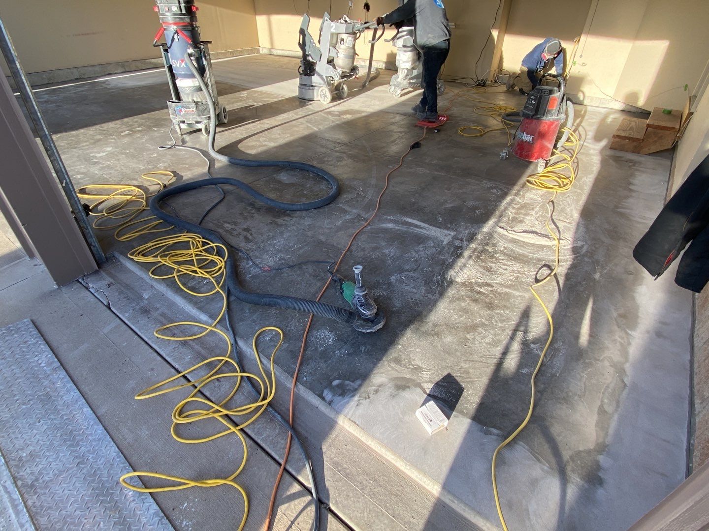 Garage using Slate Stone by Select Painting, Coatings & Garage Cabinets