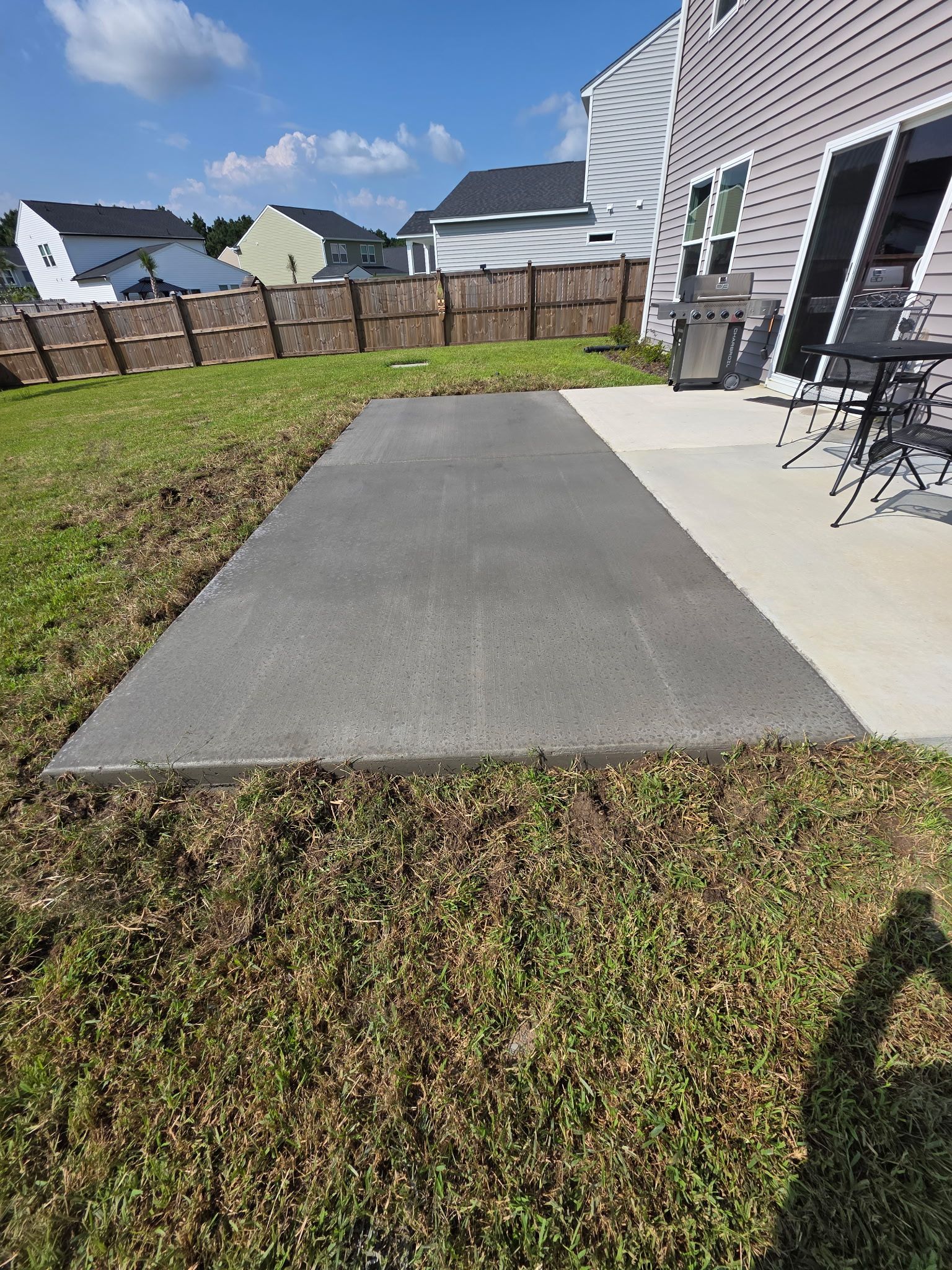 Boat storage concrete by Cornerstone Home Builders, LLC