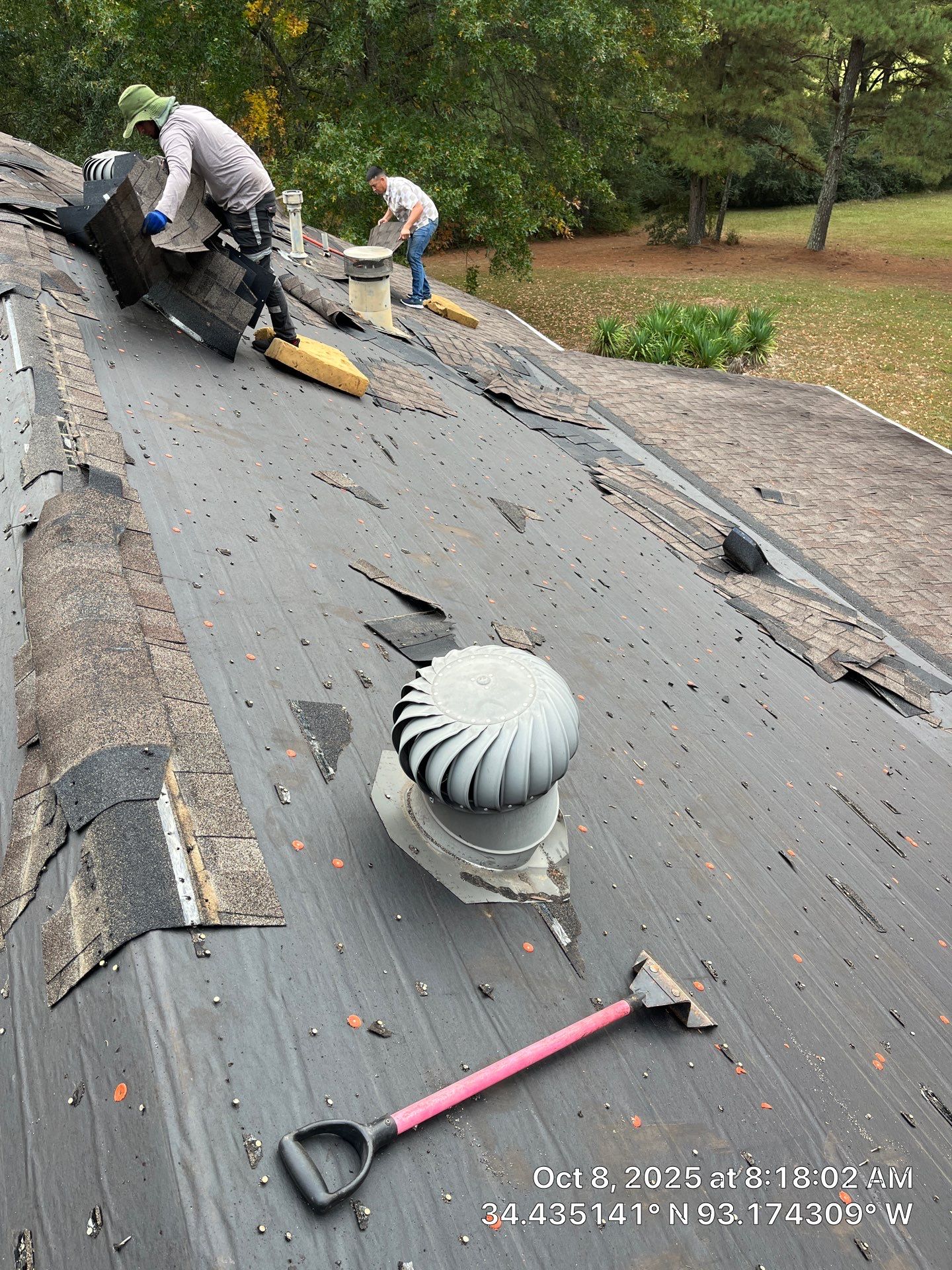 Full Residential Roof Replacement with GAF Timberline HDZ Shingles in Hot Springs by Temple Roofing and Exteriors