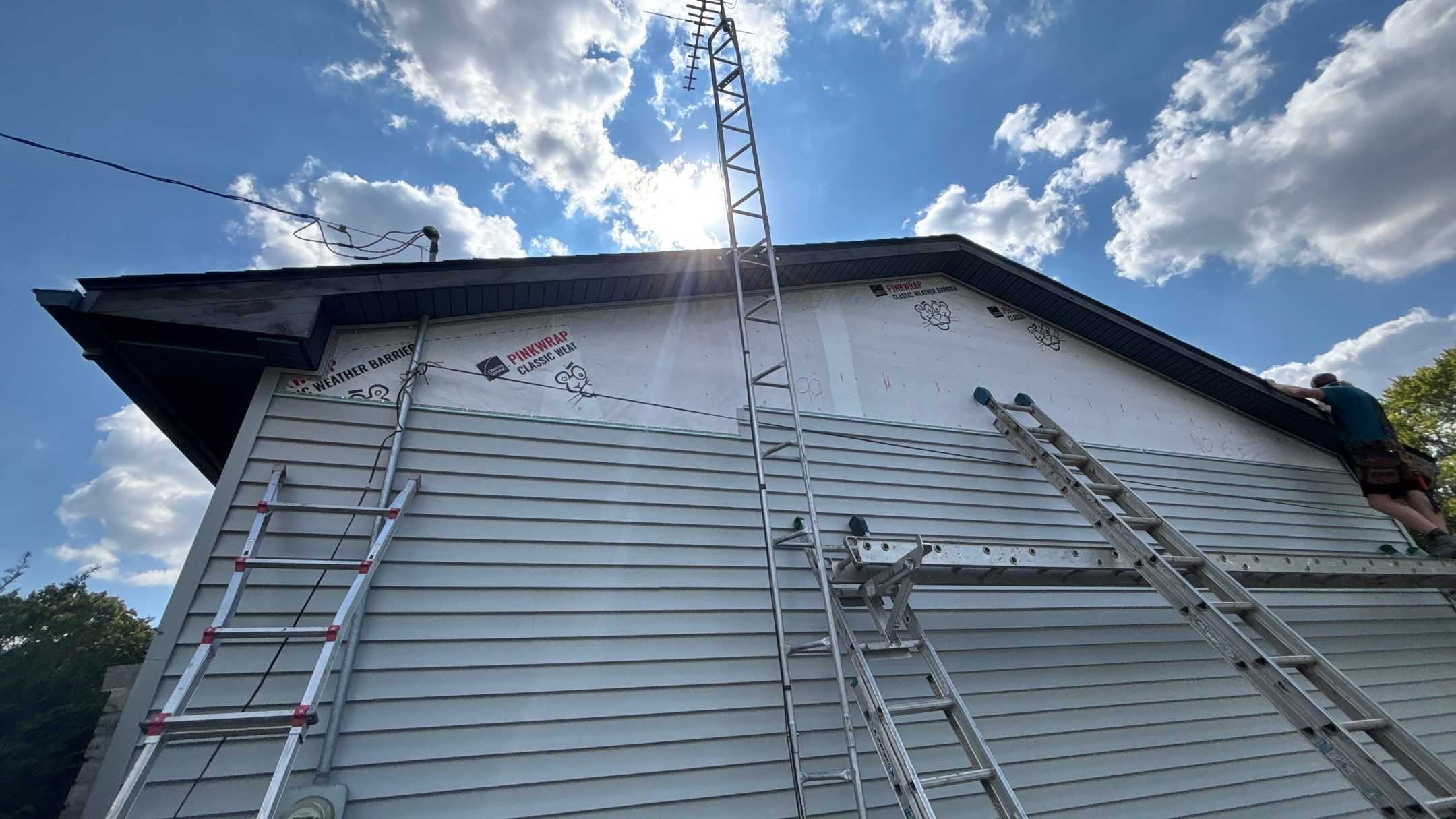 Siding Replacement using Alside Charter Oak D4.5" Cape Cod Grey by 180 Contractors