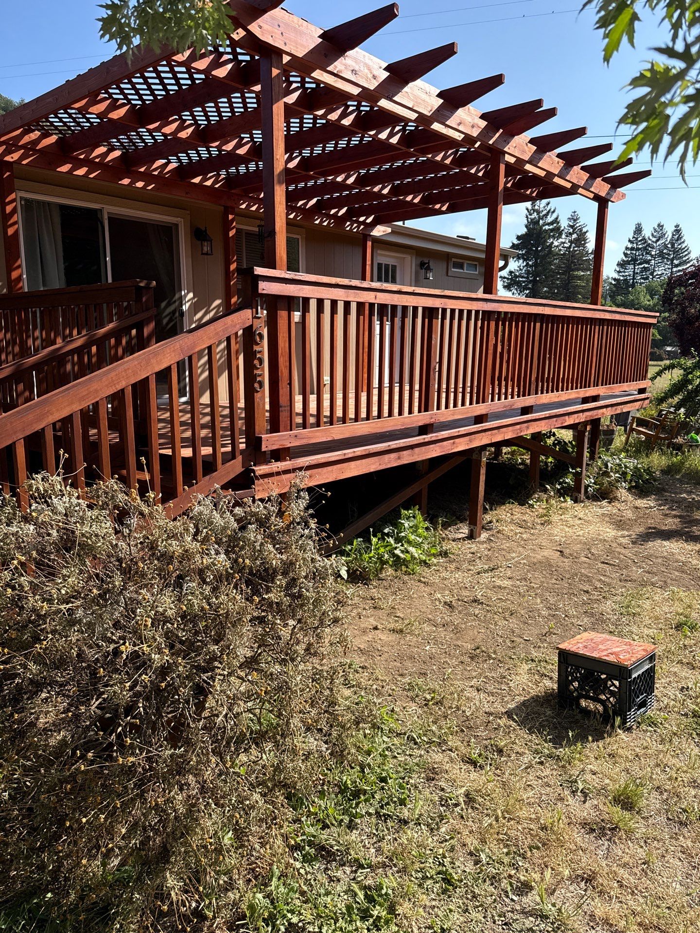 New Shade Cover for existing Porch by JRS Construction