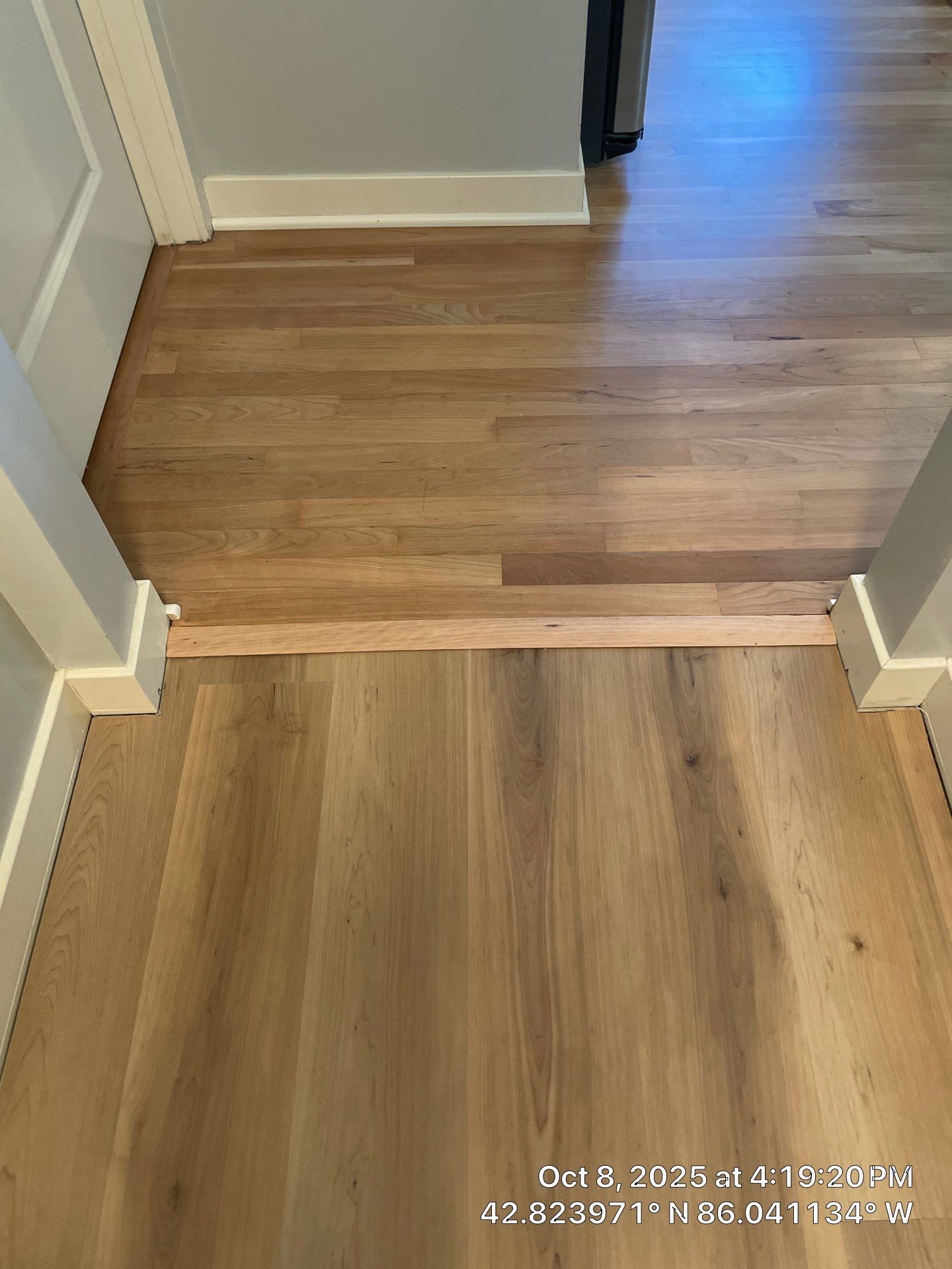 LVP Install to high traffic entry, custom threshold! by RTBaldwin Hardwood Floors
