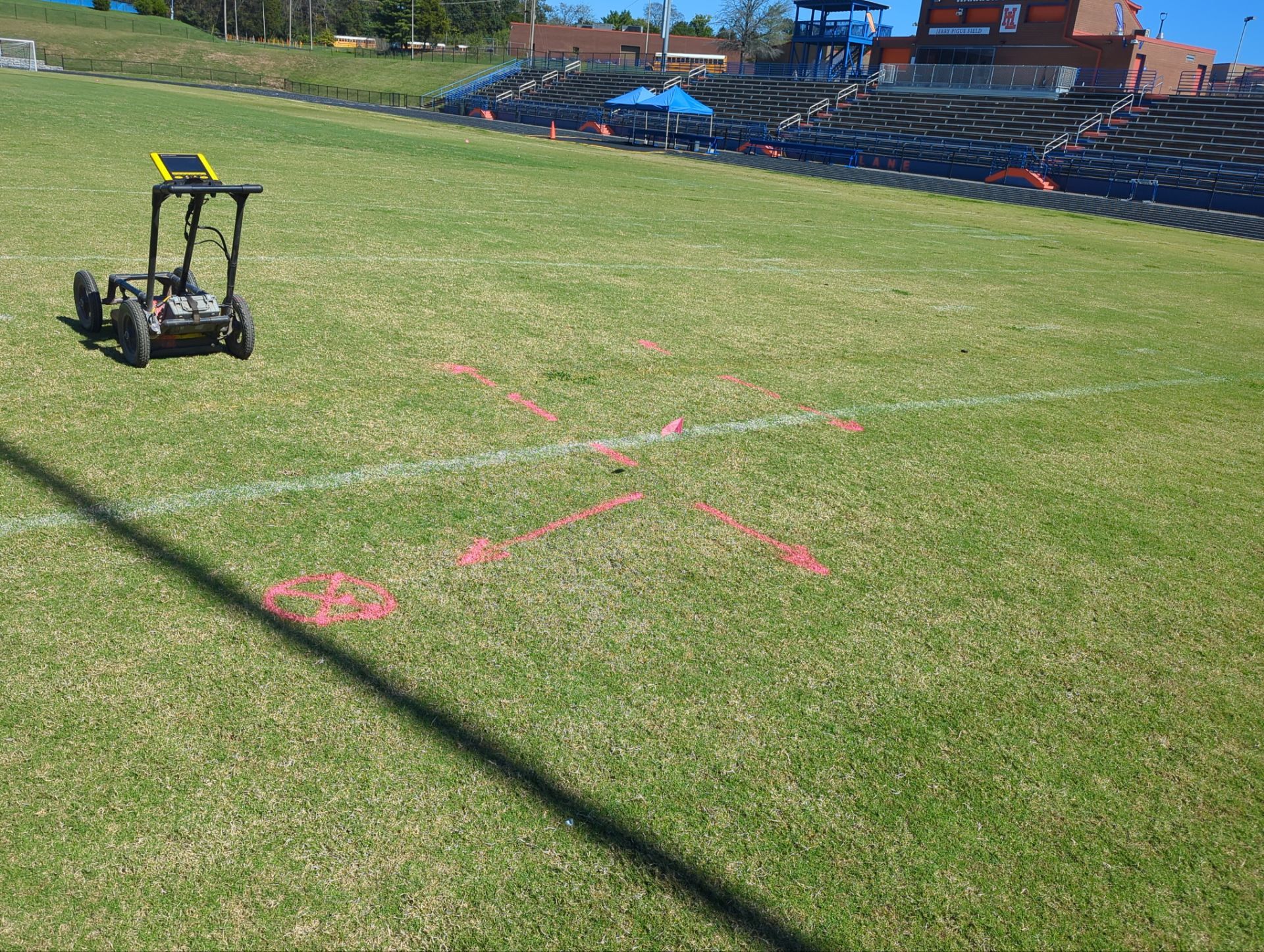 Football Field - Utility Locate and GPR Investigation by Alsip Locating Service, LLC