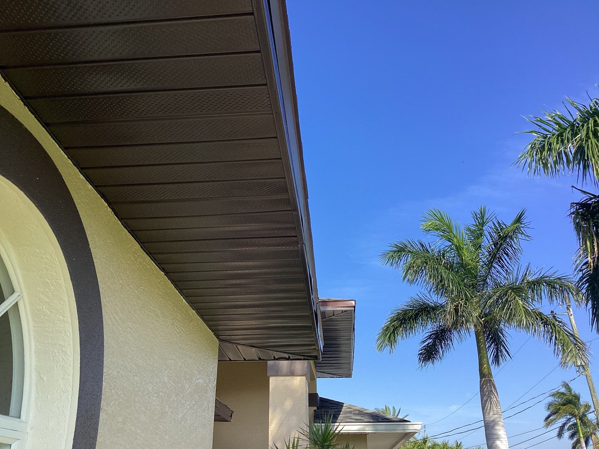 Musket Brown Gutter Installation and Soffit Fascia in Cape Coral FL by Gutter Professors