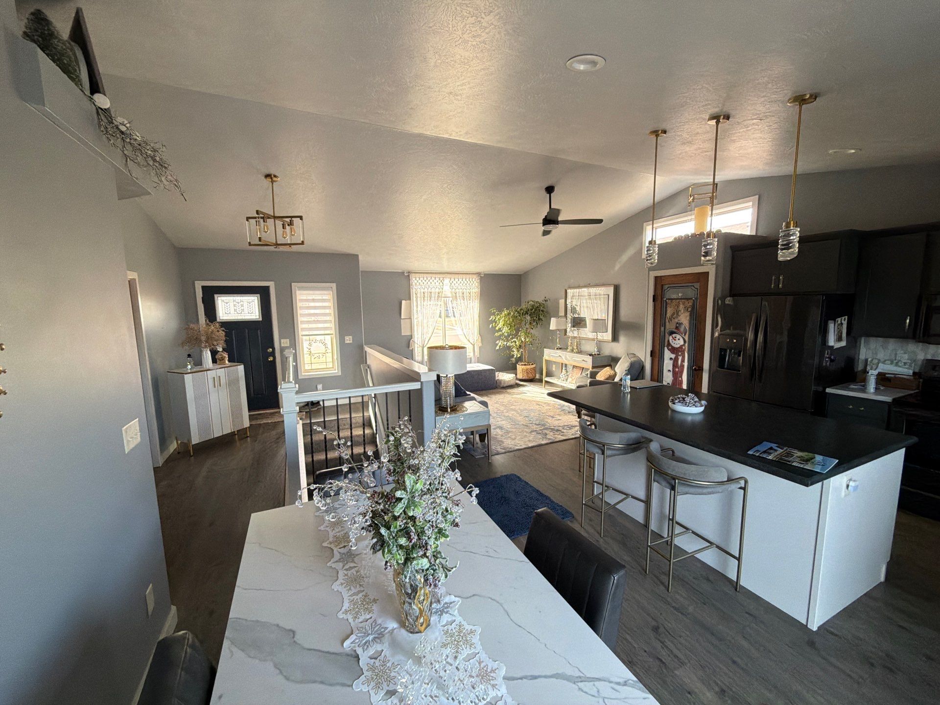 Harrisburg Interior Painting and Two-Tone Kitchen Cabinet Refinishing by Select Painting, Coatings & Garage Cabinets