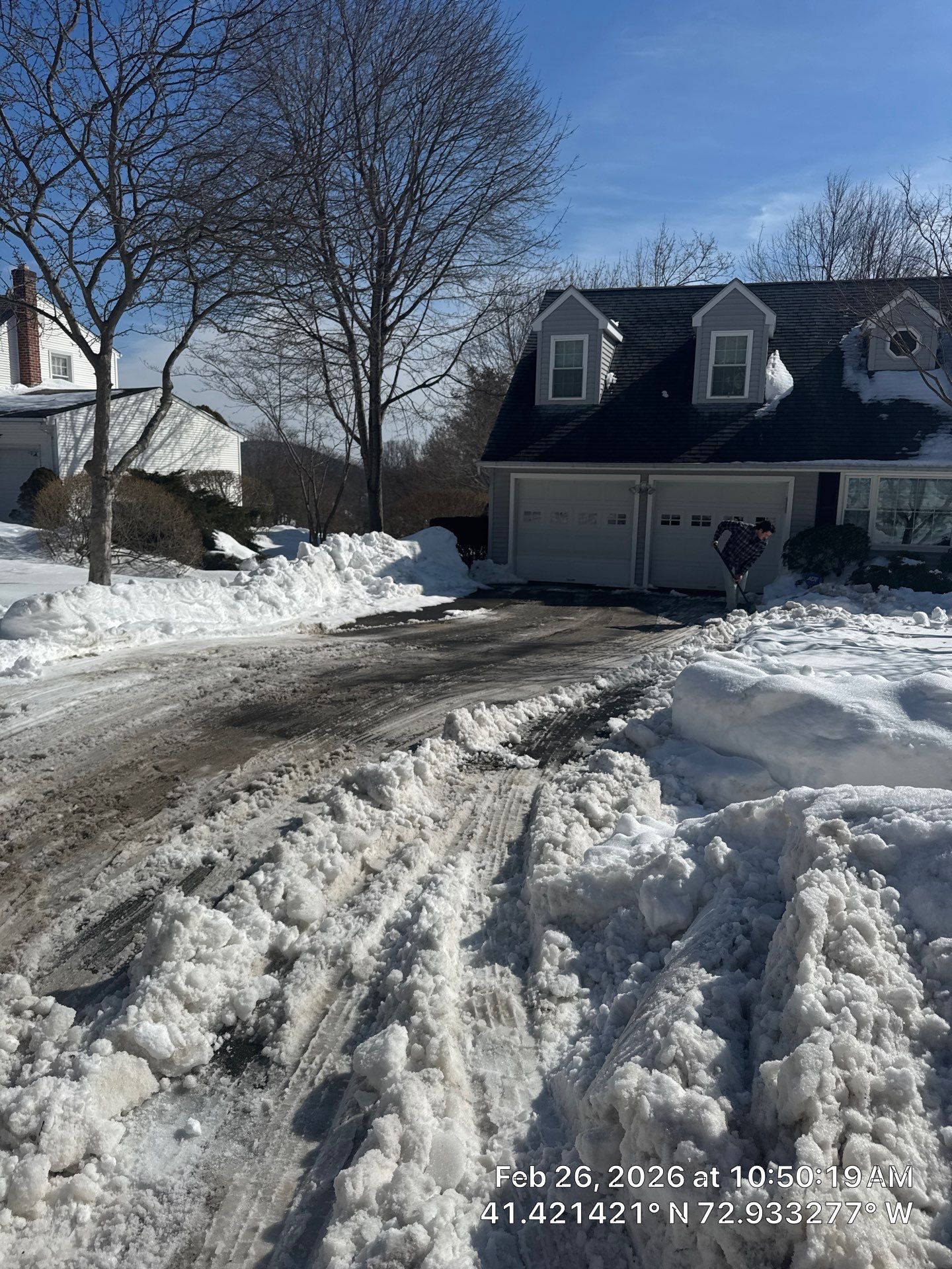 Asphalt Driveway Snow Plowing and Clearing in North Haven by Diamond Image LLC