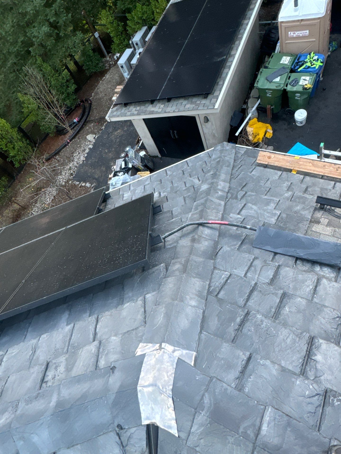 Residential Roofing Installation using Slate by Acker Roofing