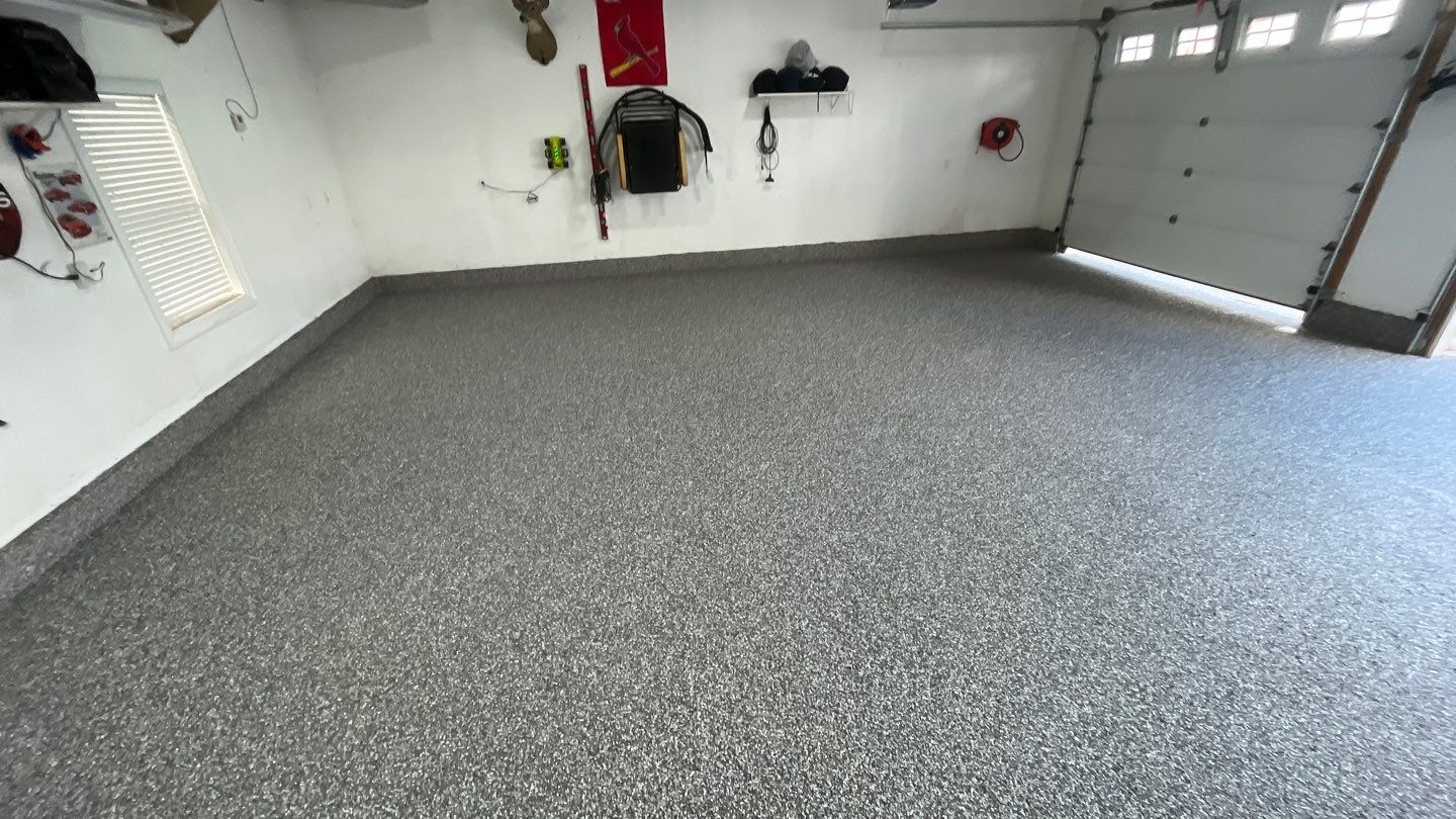 Garage using Silver Creek by Select Painting, Coatings & Garage Cabinets