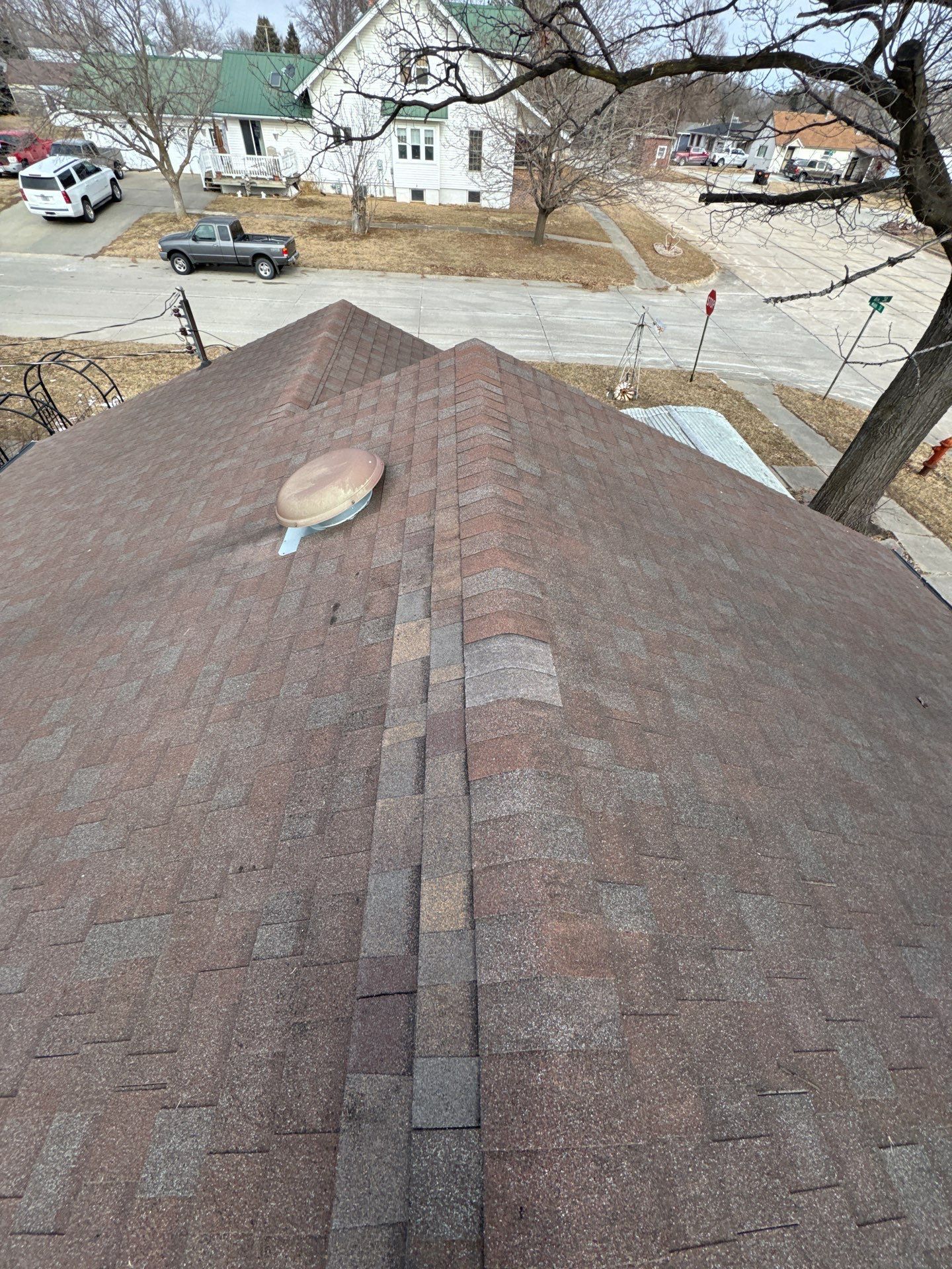 Shingle Roof Repair and Ridge Cap Replacement in Beemer, NE by Crows Roofing LLC