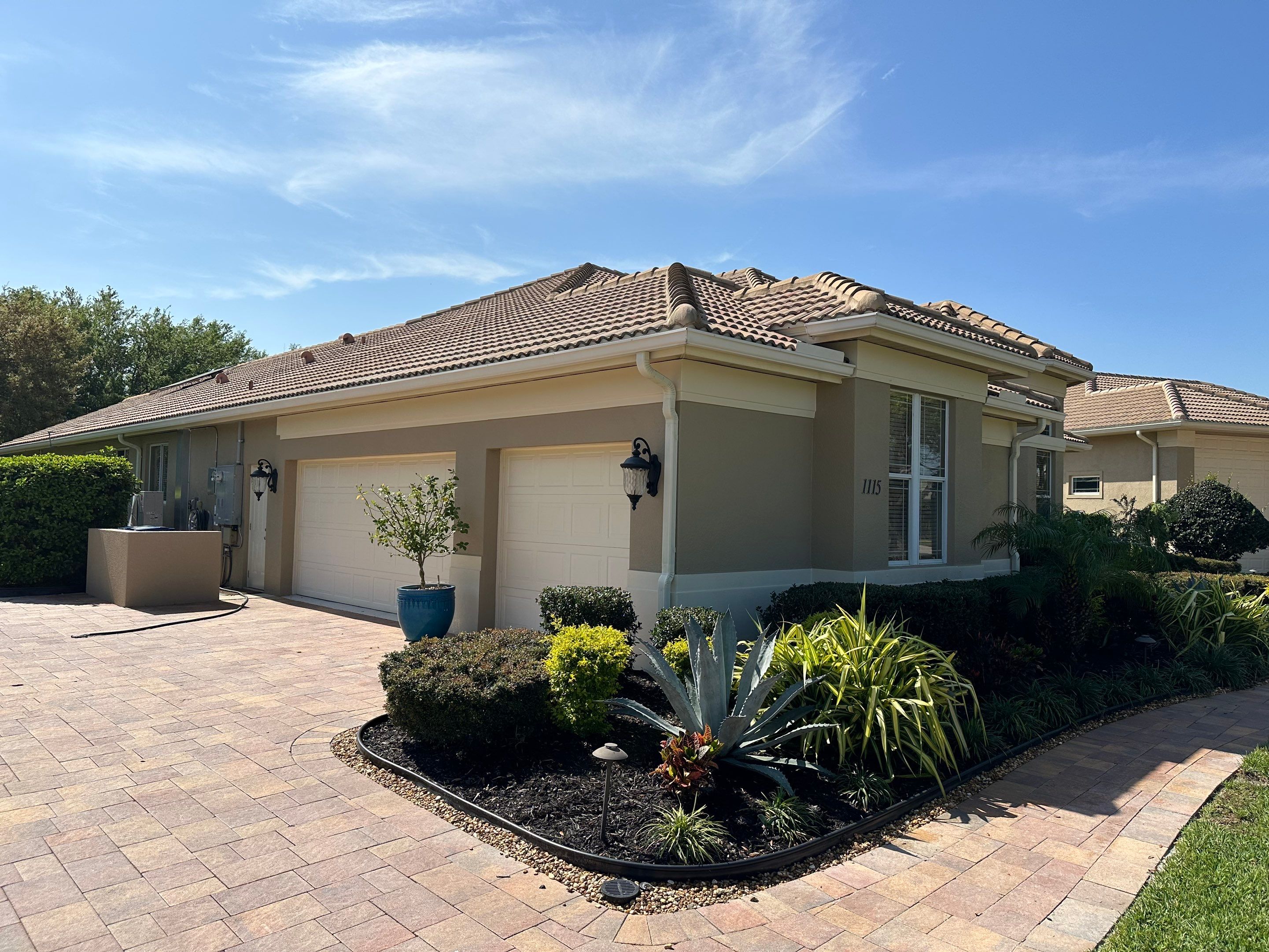 Concrete Tile Roof Cleaning in Winding River Community, Bradenton, FL | Sunshine AquaWash by Sunshine AquaWash