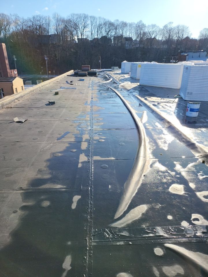 Commercial Roofing Installation using EPDM  by A Plus Exterior