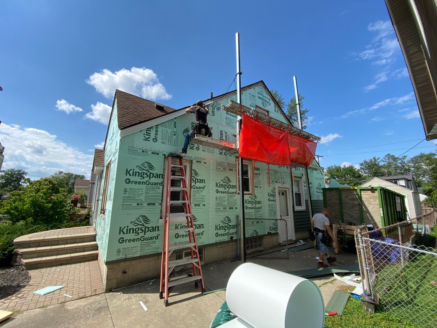 Siding Replacement using CertainTeed Restoration Classic D5 Forest Green by 180 Contractors